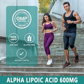 Alpha Lipoic Acid 600mg - High Absorption ALA Supplement Antioxidant for Nerve, Energy, Metabolism & Liver Detox Support - Extra Strength Alpha Lipoic Acid Softgels - Non-GMO, 120 Vegan Capsules