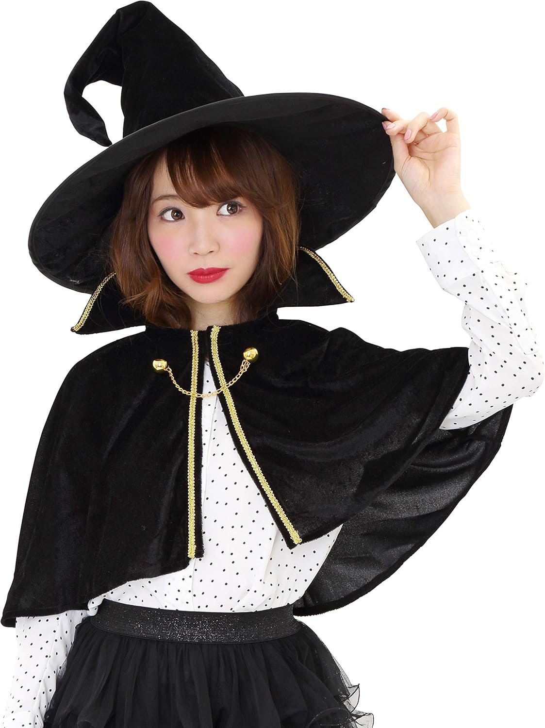 クリアストーン(Clearstone) コスプレ ハロウィン ワンダーウィッチマントセット レディース ブラック クリアストーン(Clearstone) コスプレ ハロウィン ワンダーウィッチマントセット レディース ブラック