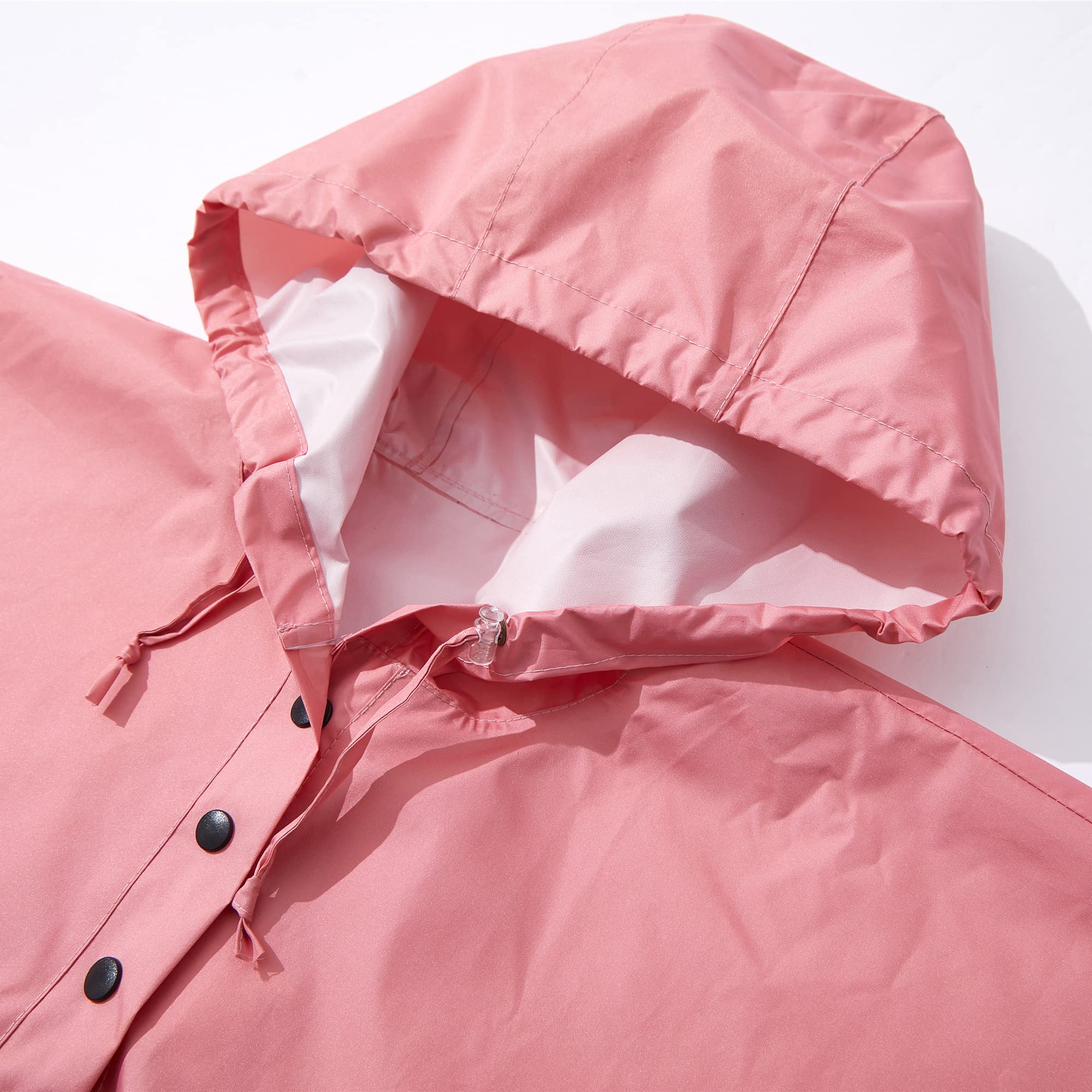 QIKADO Poncho Antipioggia Bambino, Poncho Pioggia Bambina con Cappuccio e Bottoni Portatile