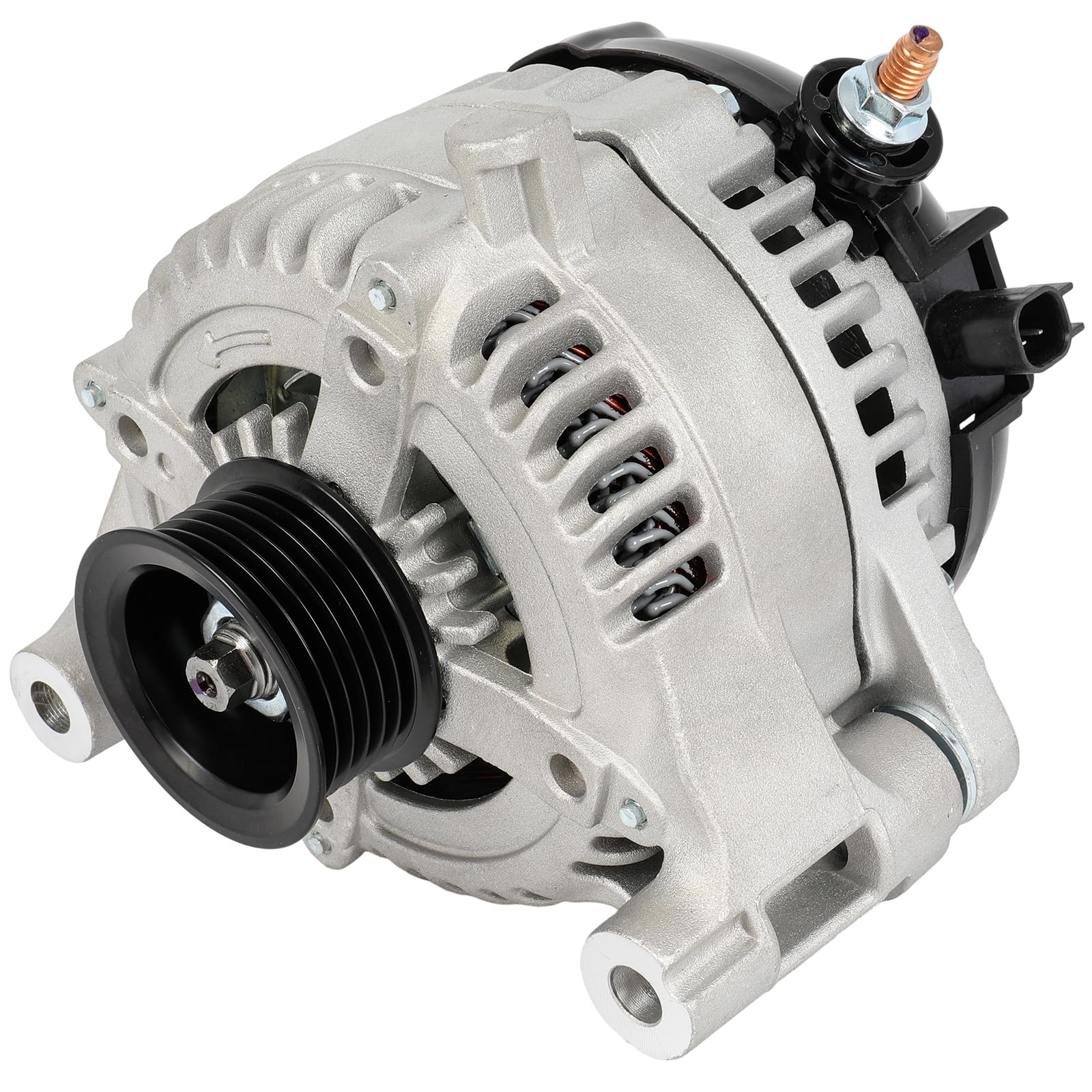 SCITOO Alternator Fits for Jeep for Wrangler 3.6L 2012-2018,for Jeep for Wrangler JK 3.6L 2018 12V 160Amp CCW 6-Groove Pulley 11584N 11584 421000-0810 68078950AA 68078950AB 90-29-5783-image-47