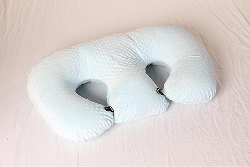 Miniatura 4 de Twin Z Pillow Blue - Lactancia materna, alimentación con biberón, tiempo boca abajo, reflujo, apoyo y embarazo! ¡Sin espuma! ¡Lo último en artículos