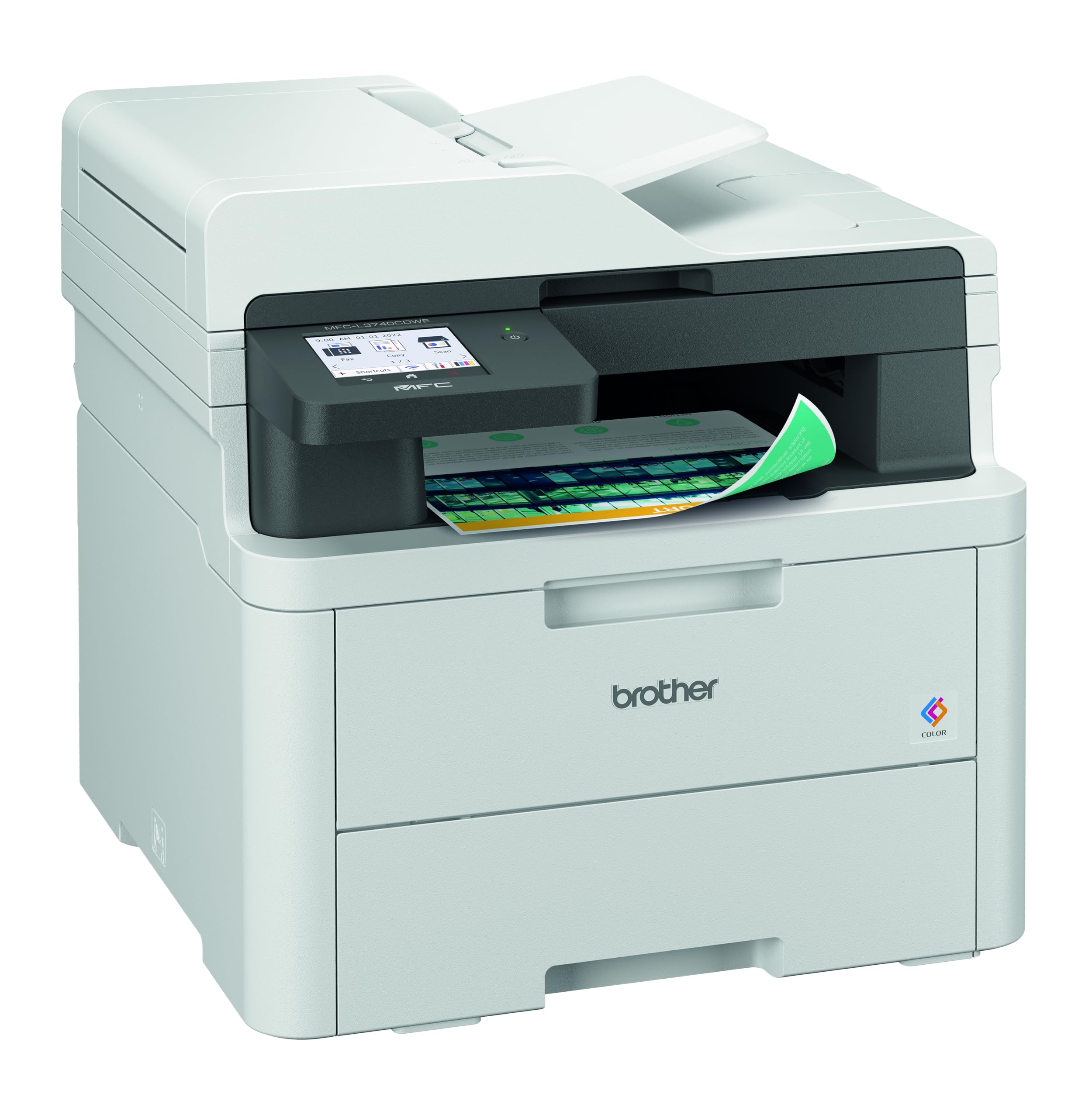 Brother MFC-L3740CDW - Dispositivo multifunzione 4 in 1 a colori con Wi-Fi/LAN e stampa fronte/retro