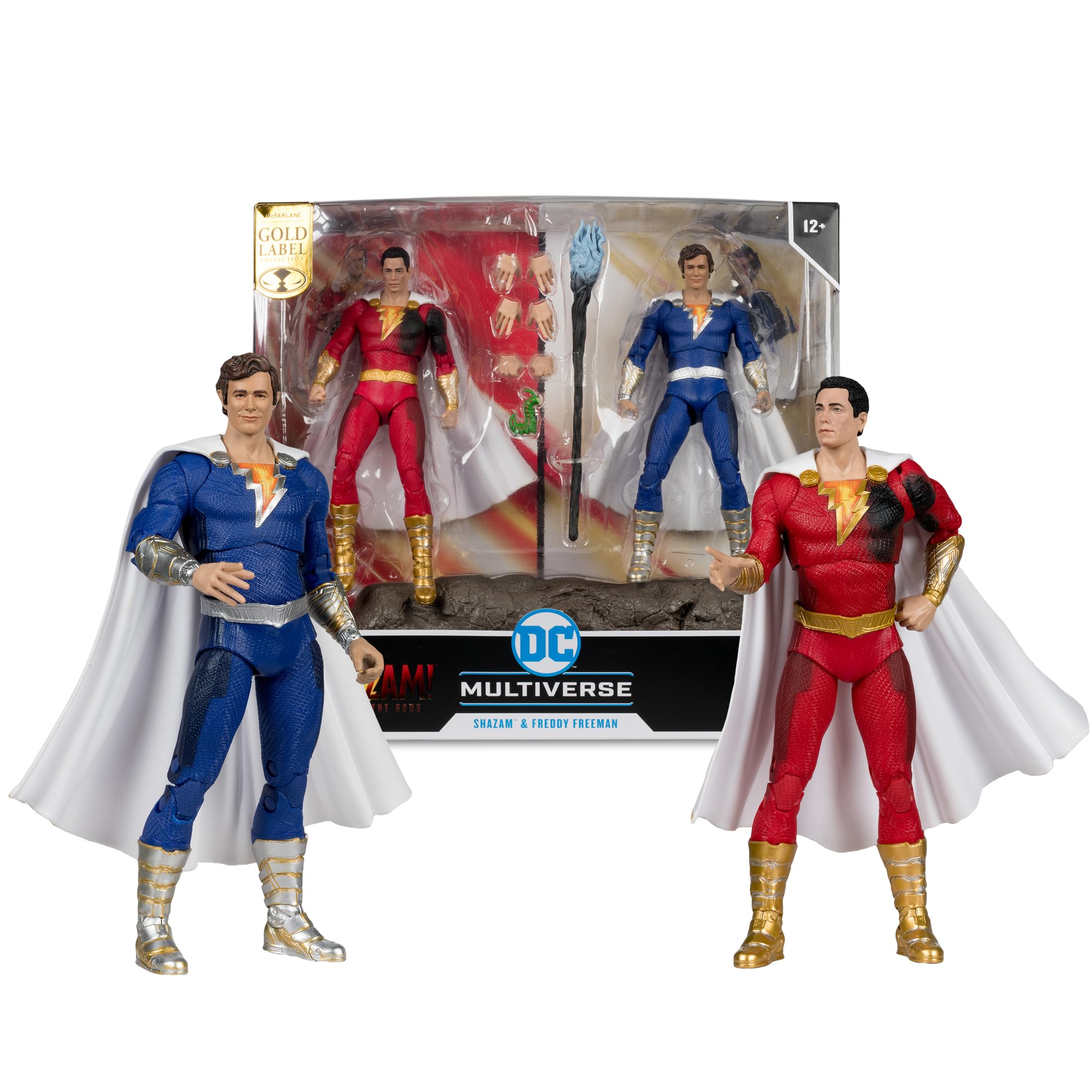 McFarlane DC Multiverse Actionfiguren 2er-Pack Shazam (Battle Damage) & Freddie Freeman (Gold Label) 18 cm