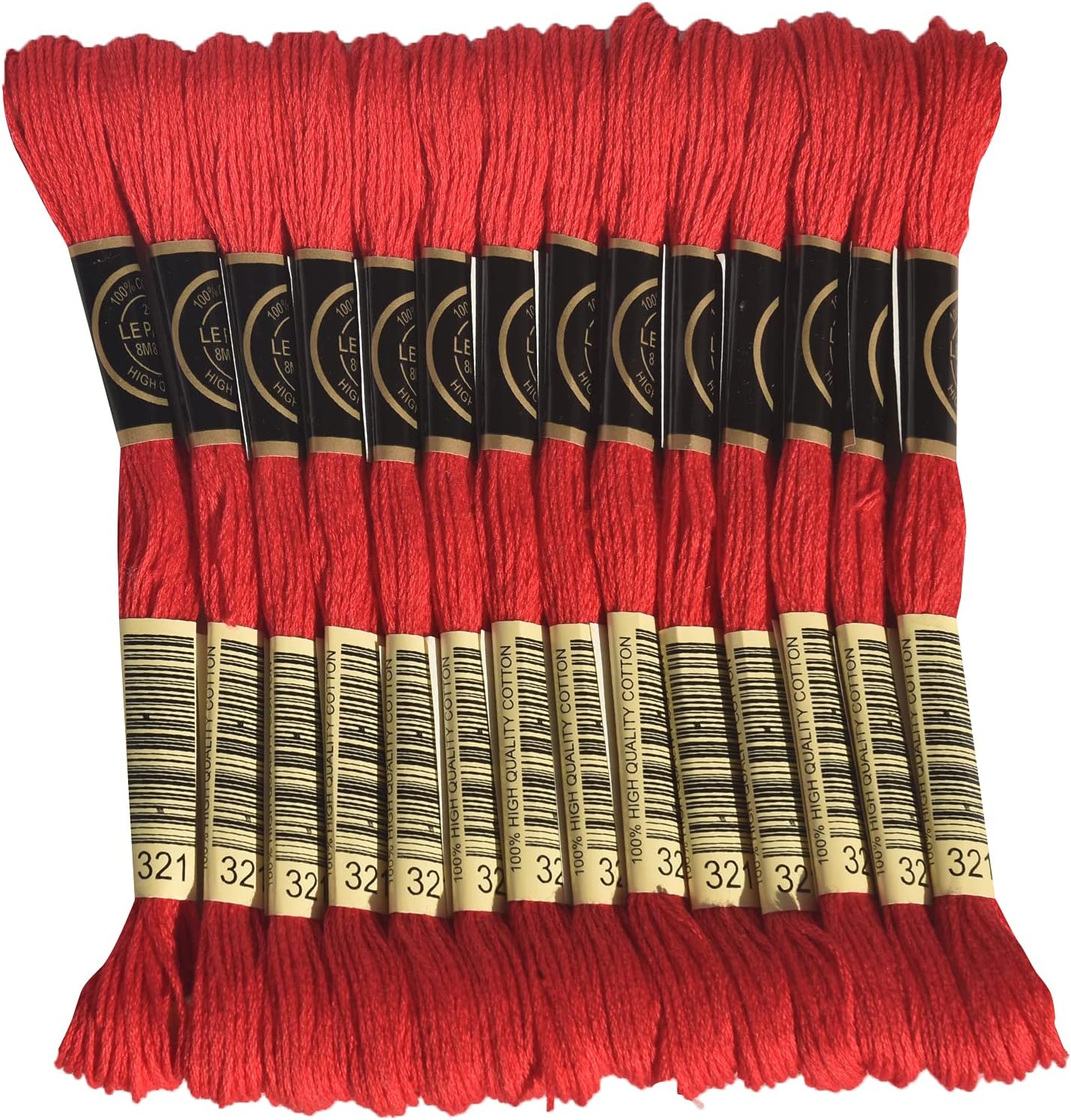 LE PAON Embroidery Floss, 14Pack Six Strands 100 Long