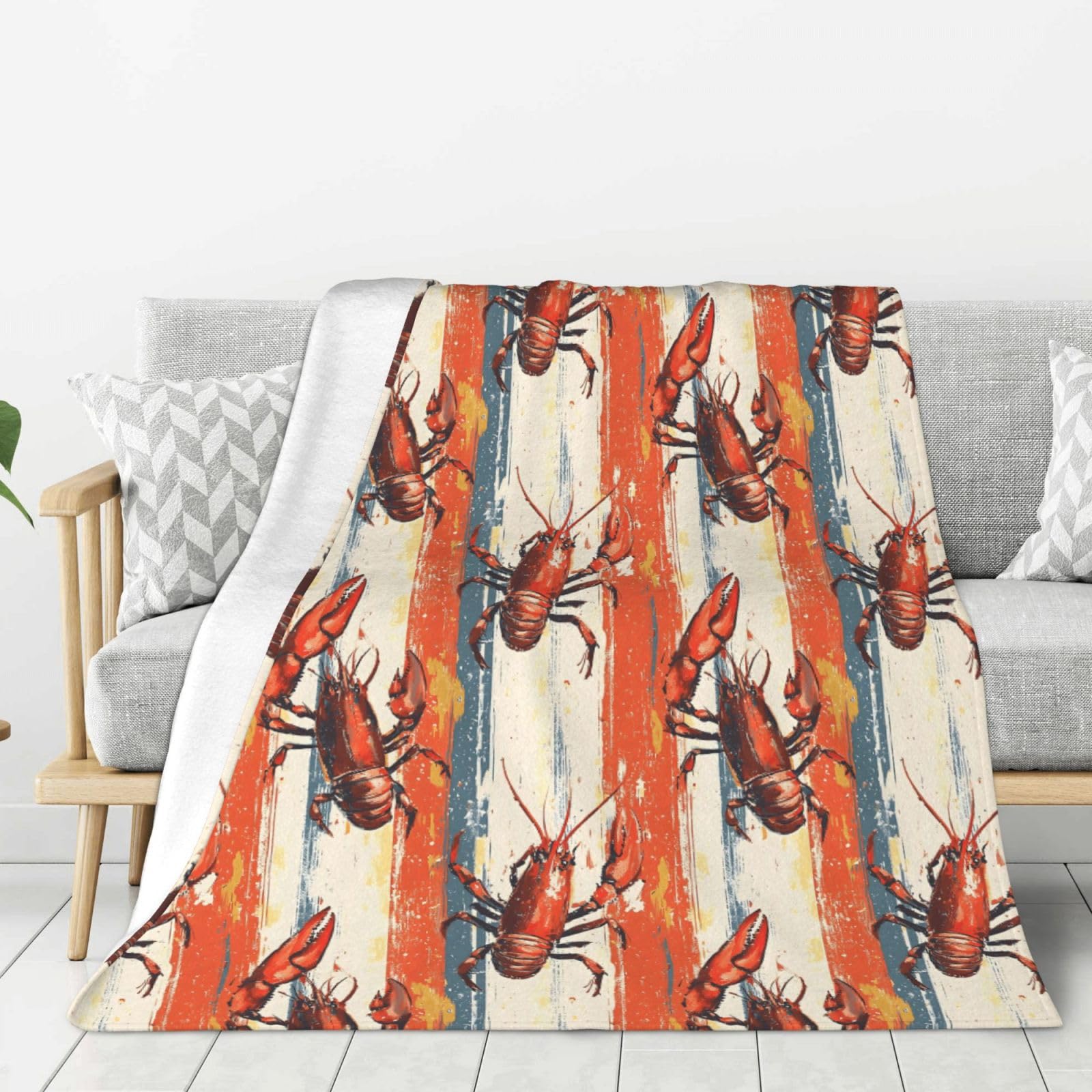 Couverture rétro en flanelle supérieure 152x127 cm au toucher pelucheux d'exception