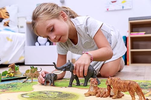 Miniatura 2 de Papo - Figura de hiena manchada - Juguete africano de vida silvestre para niños a partir de 3 años - Modelo carnívoro pintado a mano con detalles