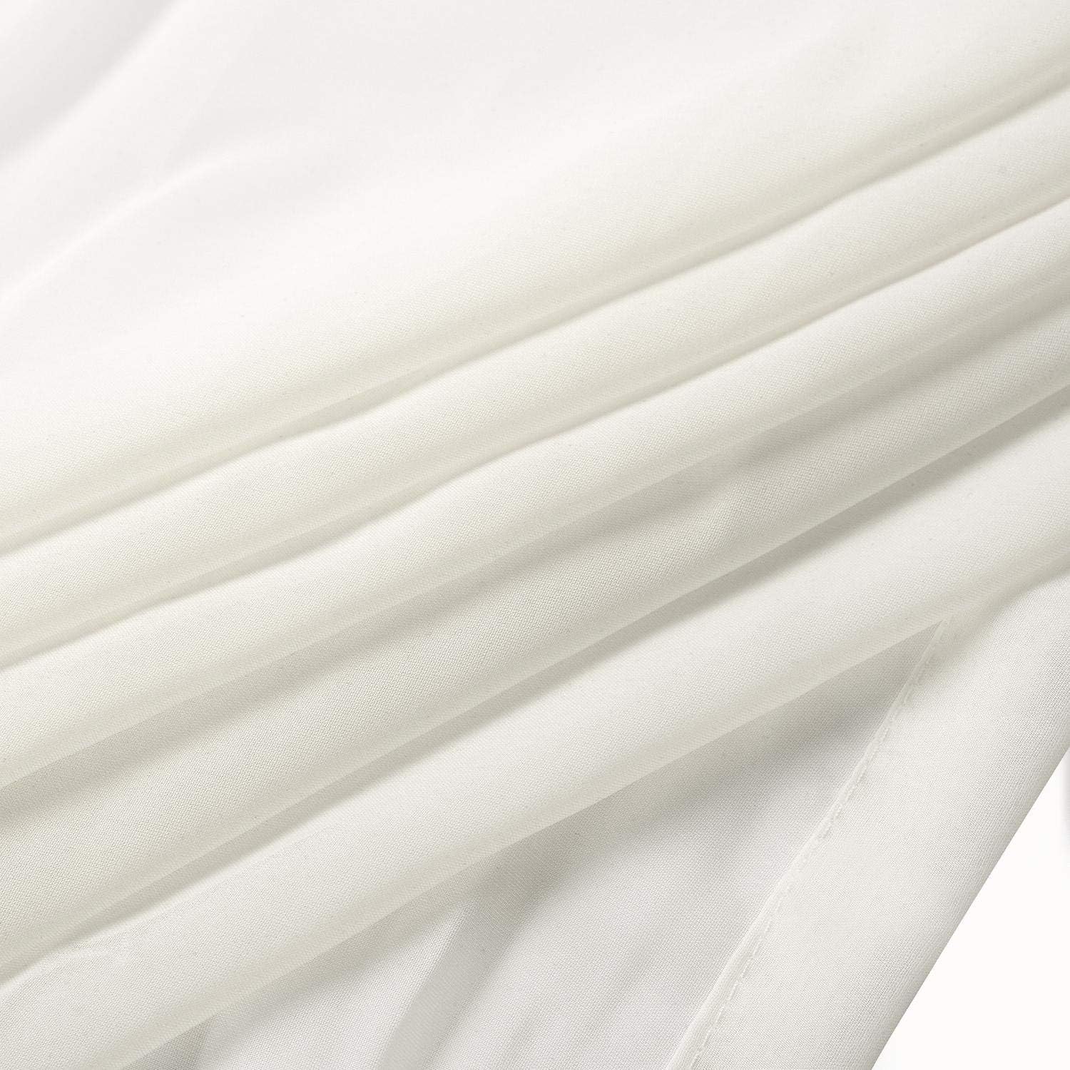 Macochico Beige Loft Sheer Curtains Extra Long Voile Curtains for Living Room Drapes Panels Grommet Curtains for Hall Guest Room Living Room Bedroom 50W x 240L Inch (1 Panel)