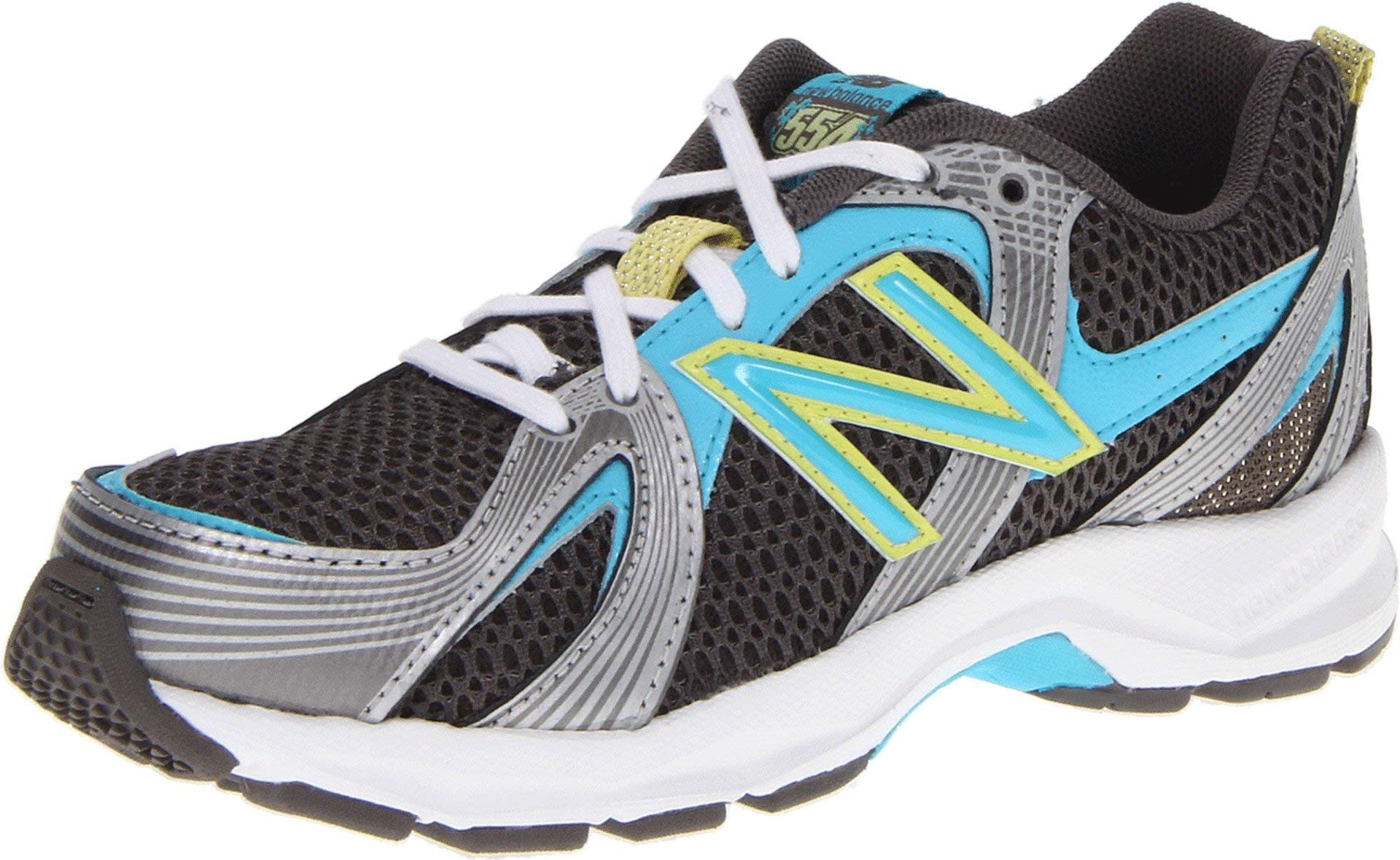 New Balance Boy's 554 V1 Running Shoe, Grey/Blue, 6.5 Little Kid