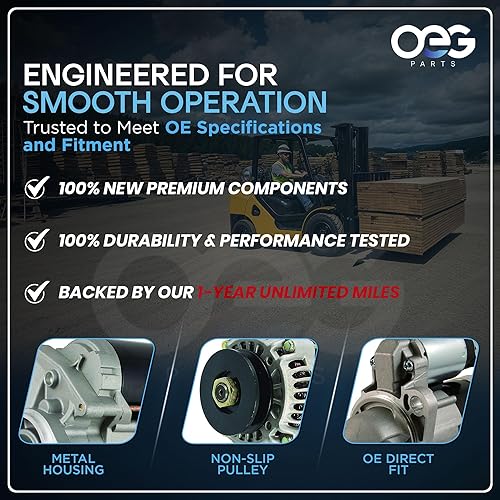 Miniatura 7 de Nuevo arrancador compatible con Nissan PLU40 PLU50 K15 K21 K25 M000T65381, M000T65581, M000T65585, 23300F4U010, 23300-FU410, 23300GS20A,