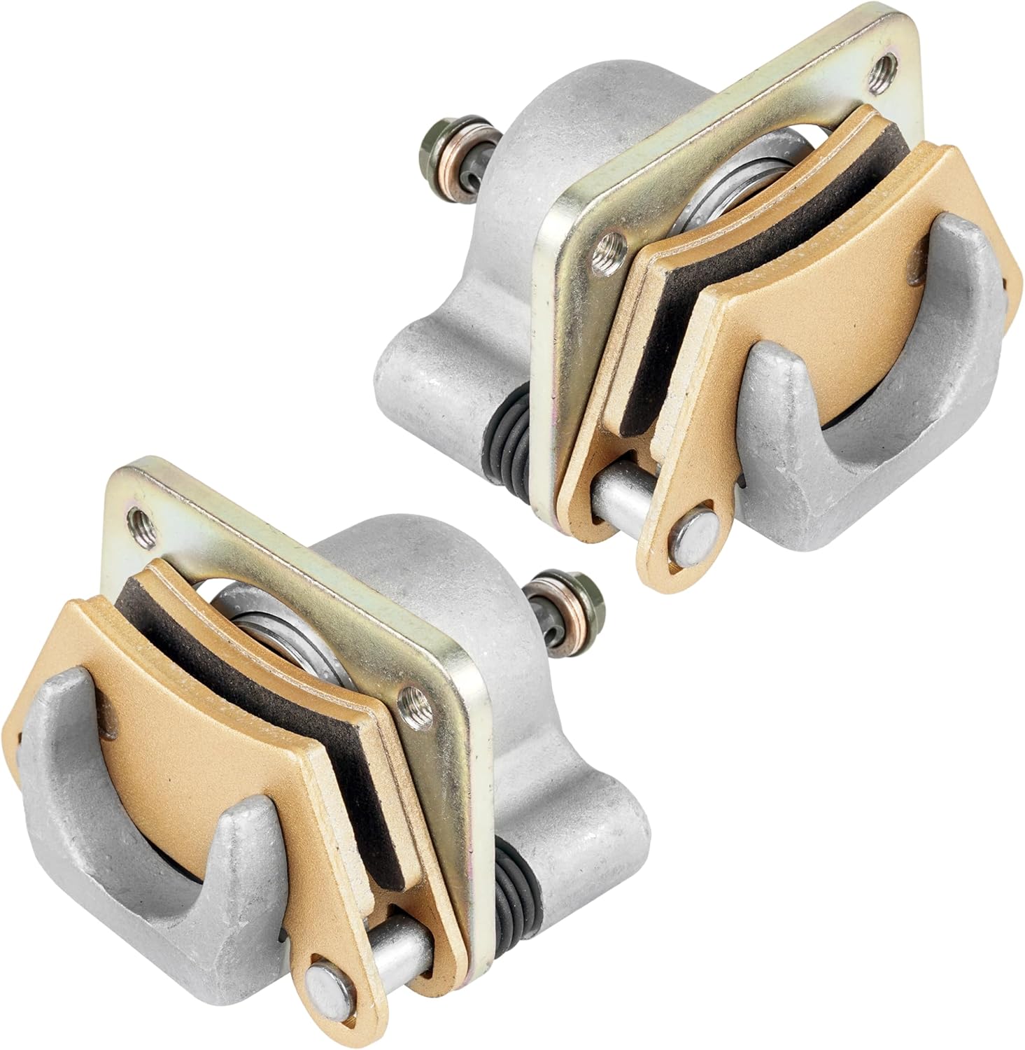 Caltric Rear Left and Right Brake Calipers with Pads compatible with Polaris Ranger 570 2014-2023