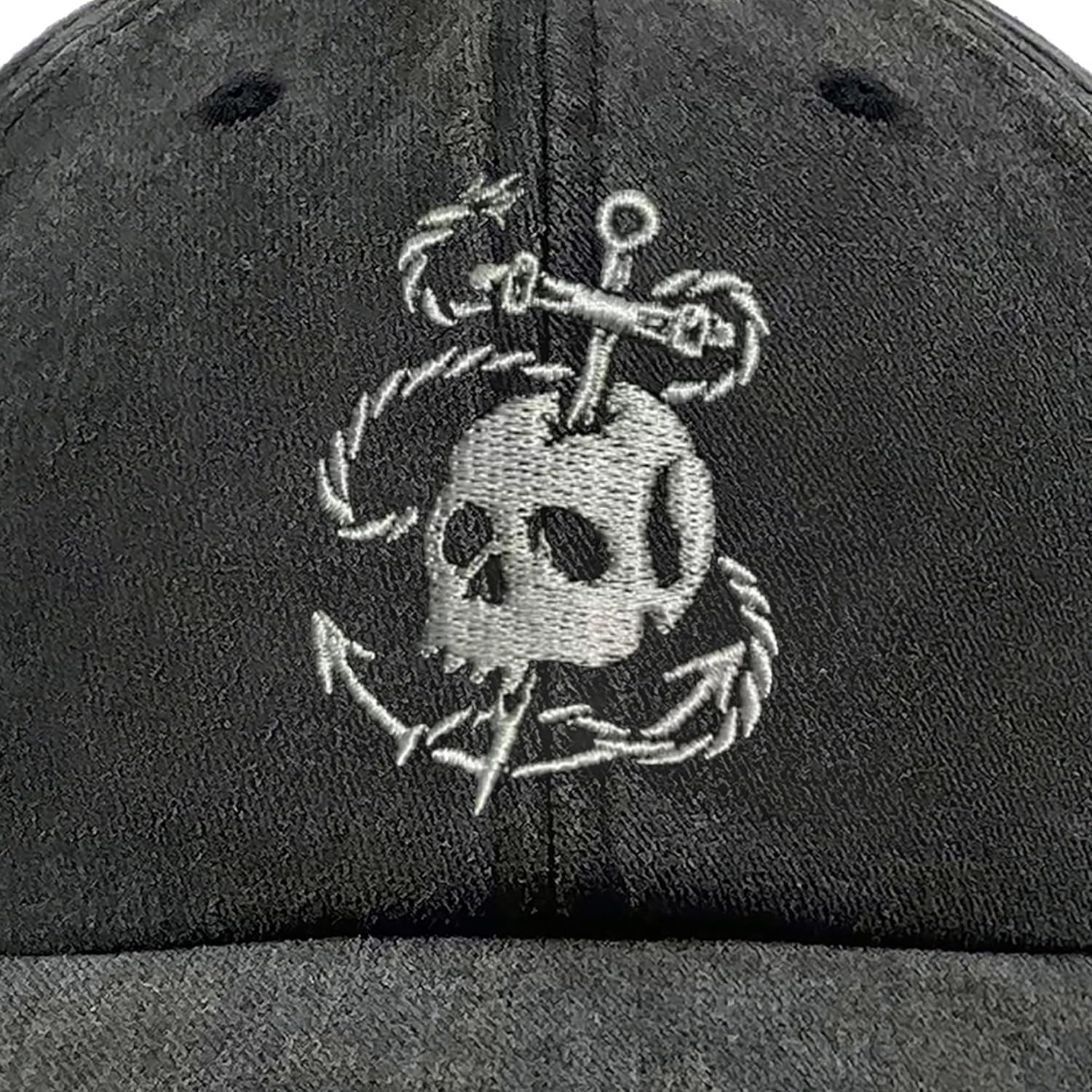 Embroidered Skull Skeleton Hat for Men Women - Image 4