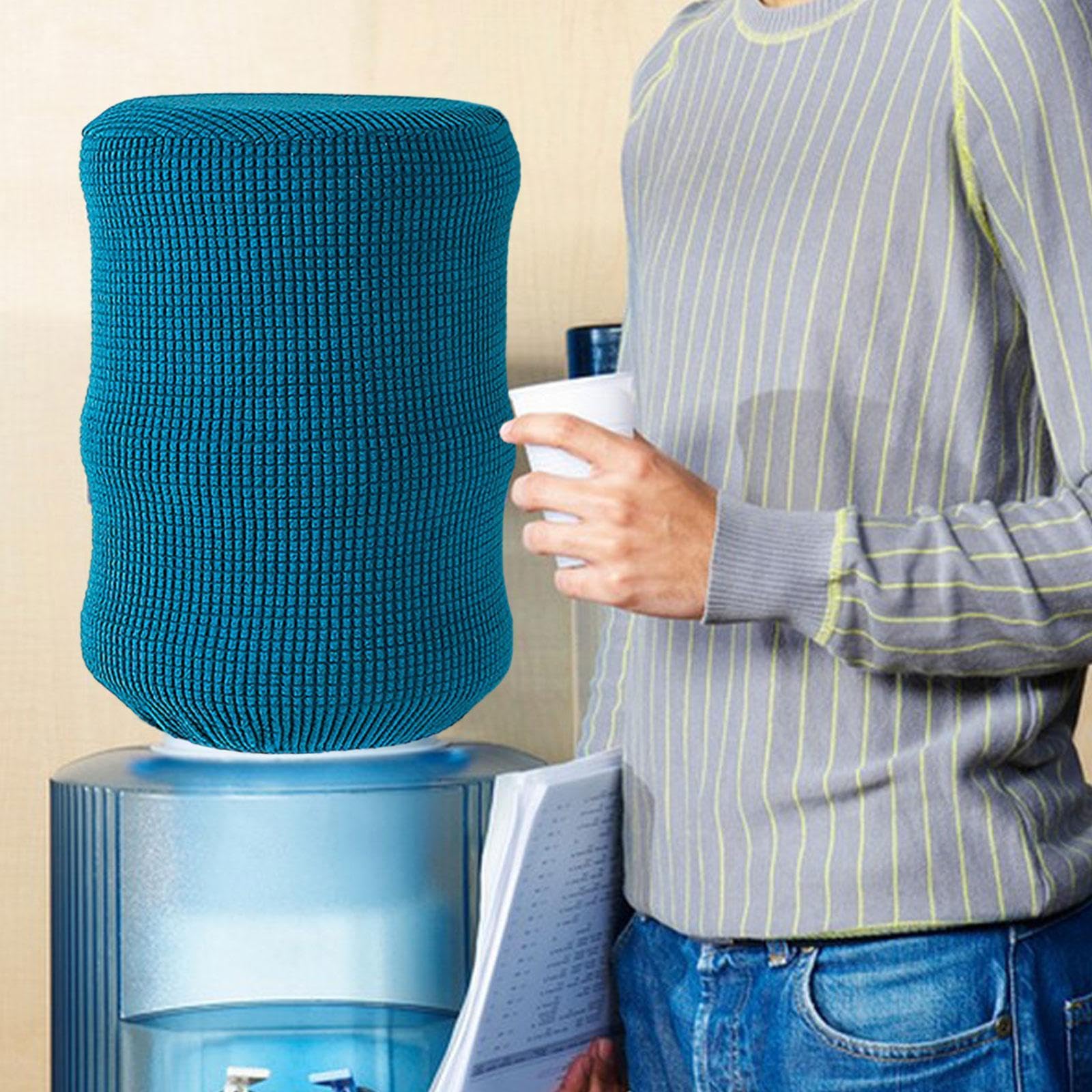 2 Coperture Antipolvere In Tessuto Per Bottiglie Acqua Da 5 Galloni (19 Litri) Per Distributori, 28x40 Cm, Con Elastico, Fantasia - 2