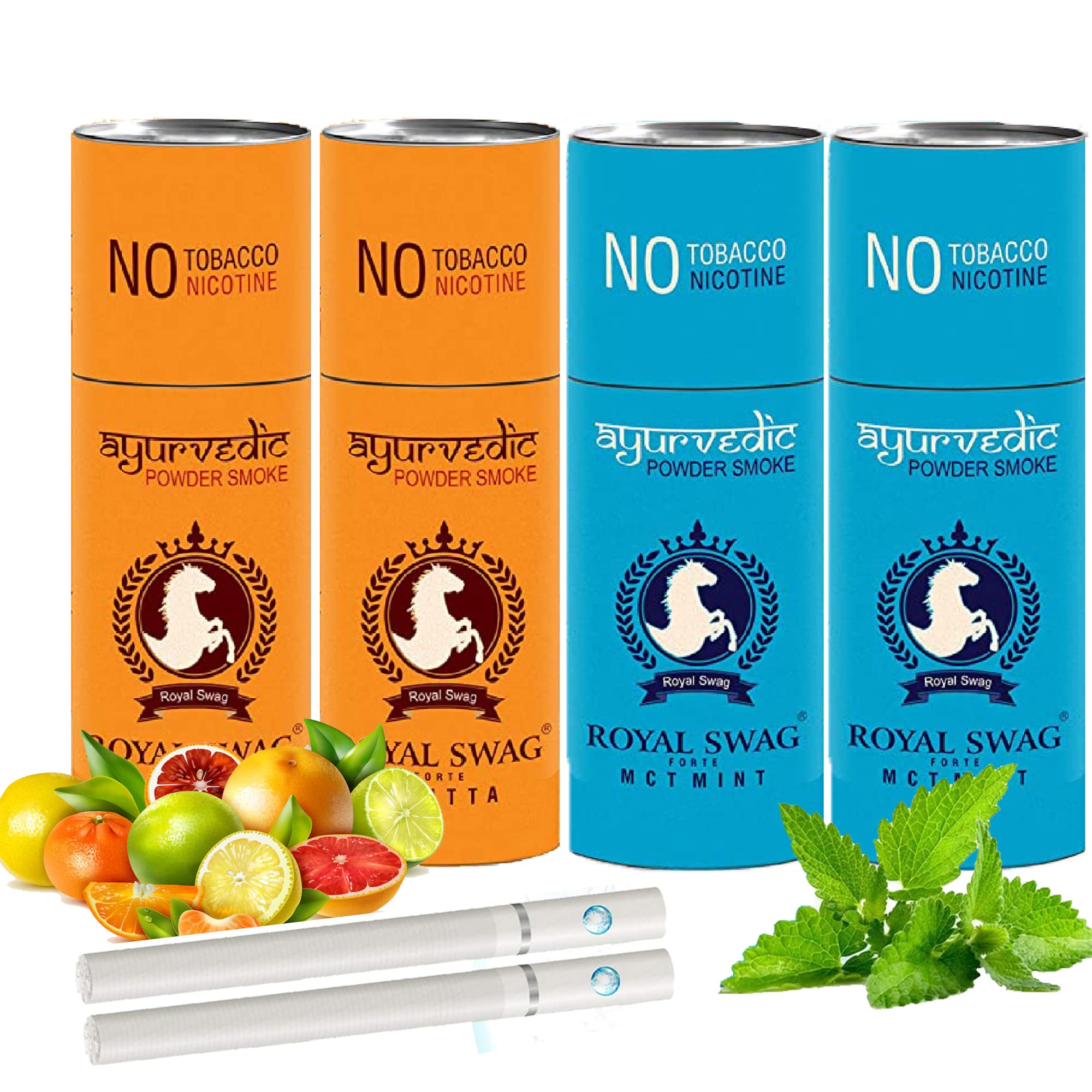 Royal Swag Ayurvedic Herbal Cigarettes 100% Tobacco & Nicotine Free Frutta, Clove Flavour (10 Sticks Each) Smoking Cessation - | (Pack Of 20 Sticks) (B0B3RLJL7P) Amazon Price History, Amazon Price Tracker