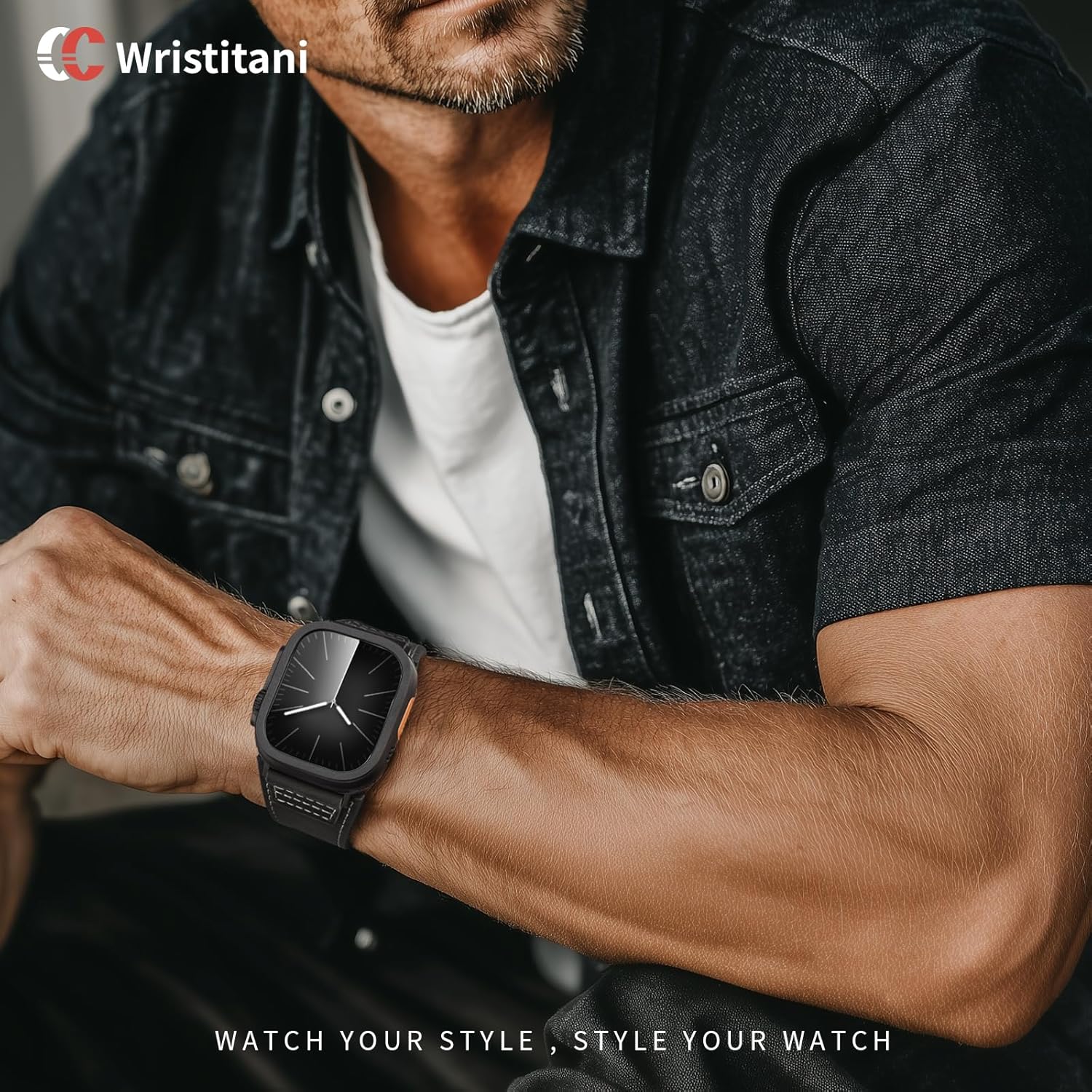 Wristitani Leather Bands Compatible with Apple Watch Strap 49mm 46mm 45mm 44mm 42mm 41mm 40mm for Men, Top Genuine Leather Replacement Straps for iWatch Ultra3/2/1 SE3/2/1 Series 11 10 9 8 7 6 5 4 3 - Image 7