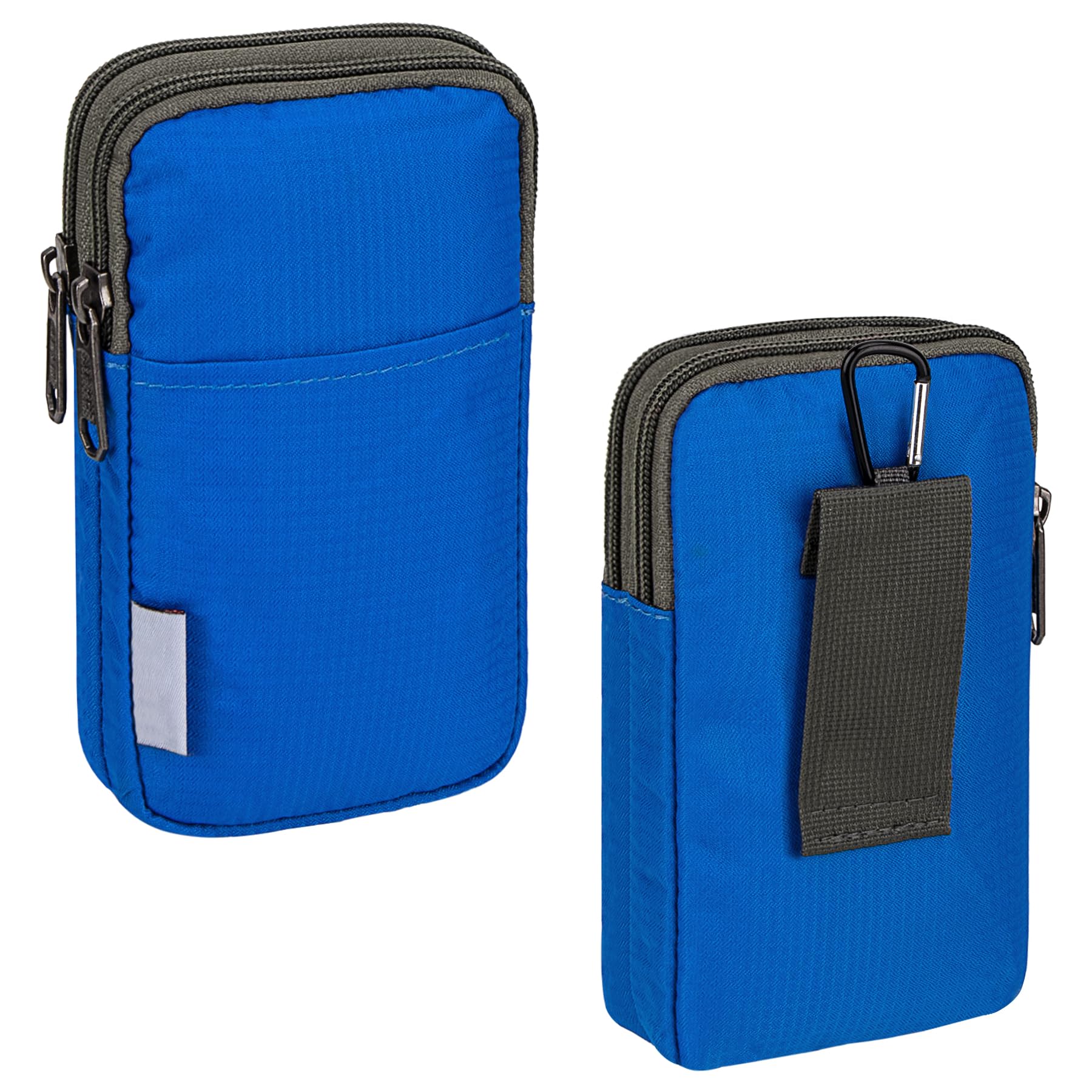 bvya Cell Phone Bag, Phone Waist Bag for 6.5" cell phone, Waist Wallet Belt Clip Holder with Locking Carabiner Hook