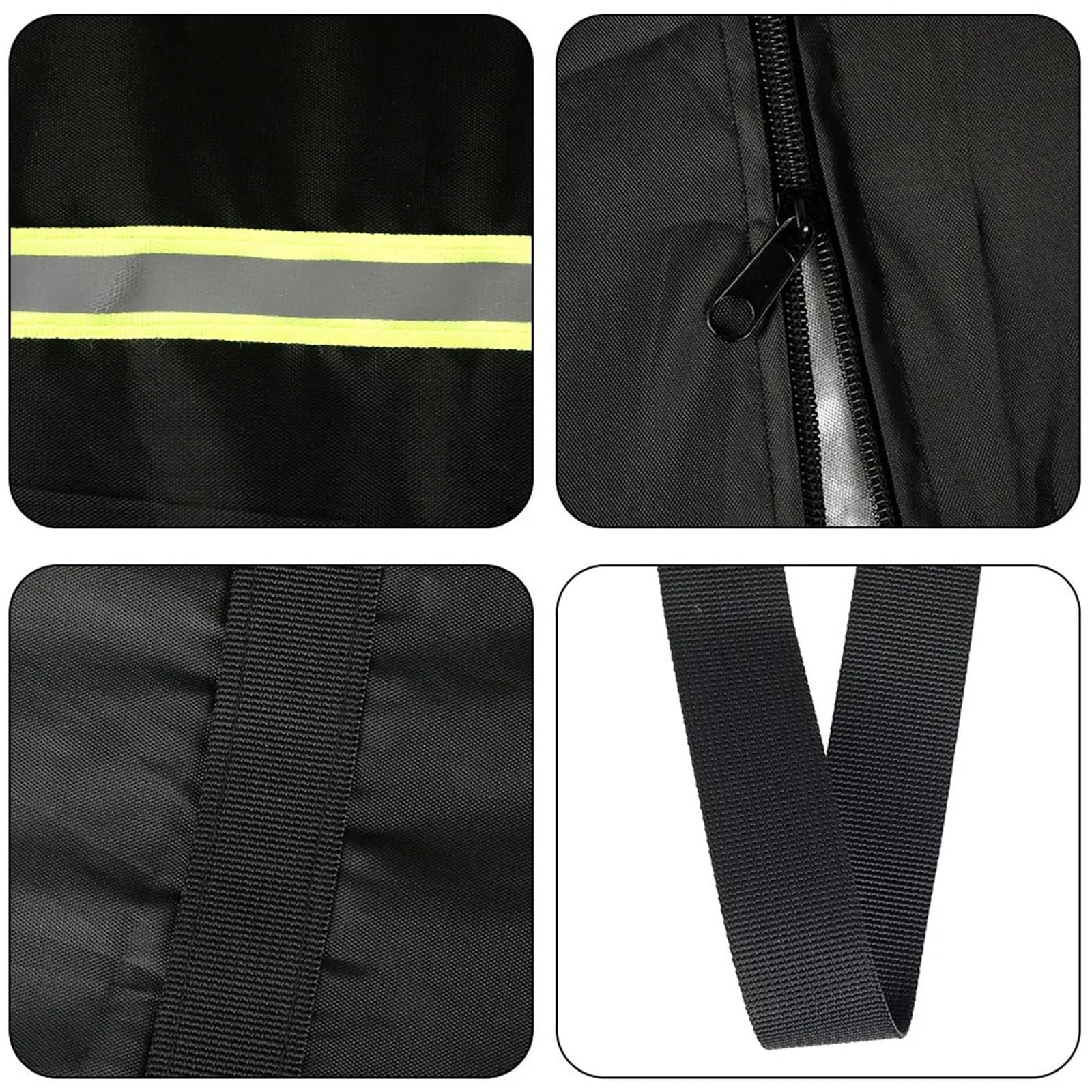 Borsa Portaoggetti For Cuscini For Mobili Da Esterno Custodia Protettiva For In Tessuto Oxford 210D Impermeabile Multifunzione Per Cuscini(Black A,173x76x51cm)