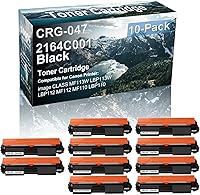 Vista 1 de 10 Pack Compatible Laser Printer Cartridge (High Yield) Replacement for Canon 047 CRG-047 2164C001 Imaging Cartridge use for Canon Image Class