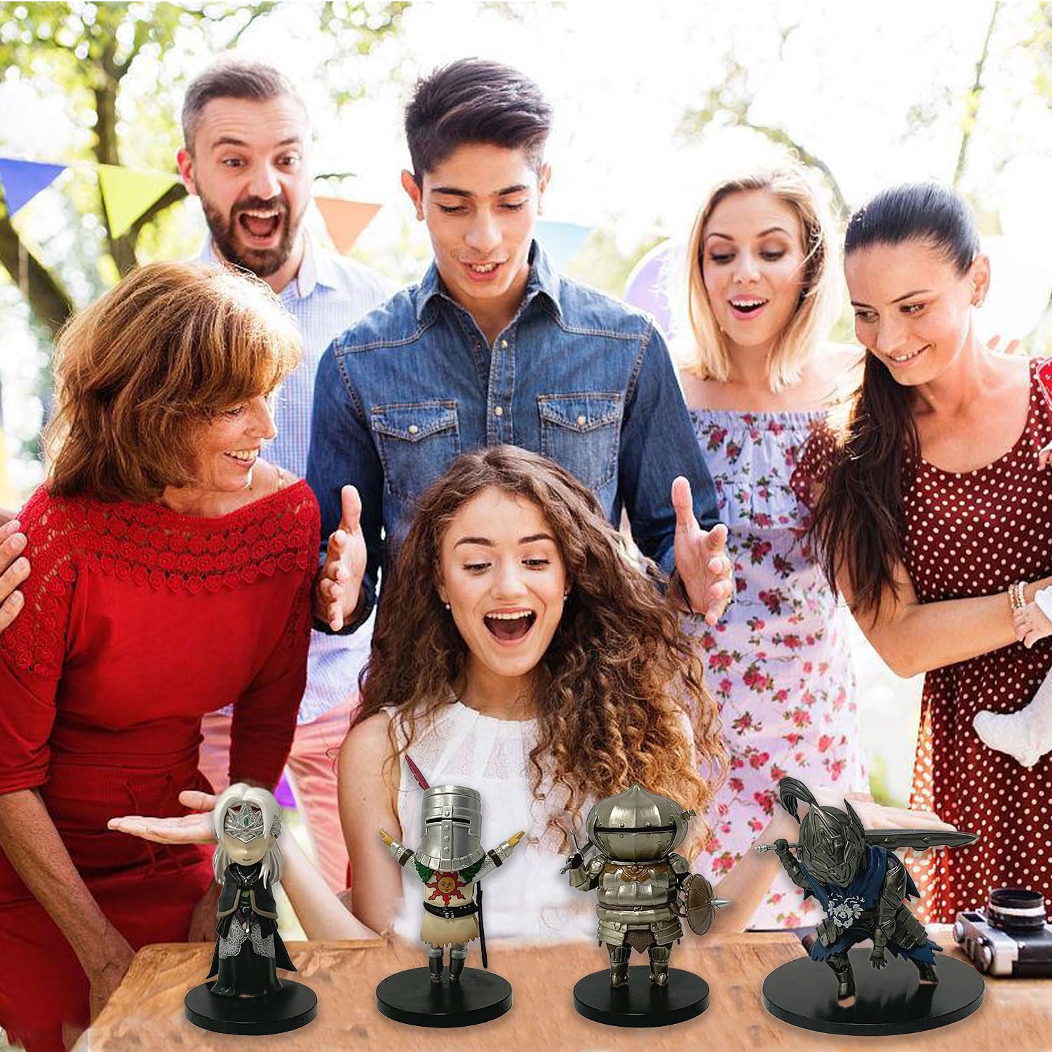 Doyomtoy da Dark Souls Personaggi Ornamenti, Jack Bardol, Firewoman, Arturius, Solar, può essere utilizzato per la decorazione auto, decorazione della stanza, figure giocattolo