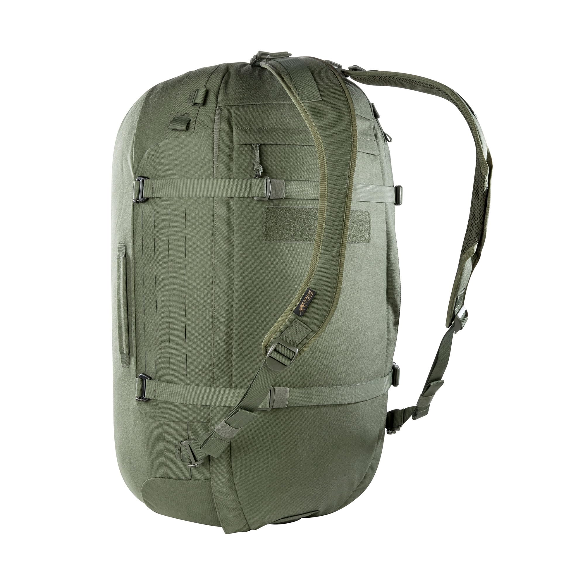 Tasmanian Tiger TT Duffel 65 l taktyczna torba podróżna Duffel Bag dla mężczyzn z funkcją plecaka i systemem Molle, zamykana, pojemność 65 l, czarny, 70 x 36 x 28 cm