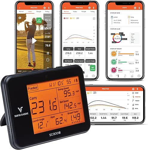 Voice Caddie Portable Golf Launch Monitor and Swing Analyzer with