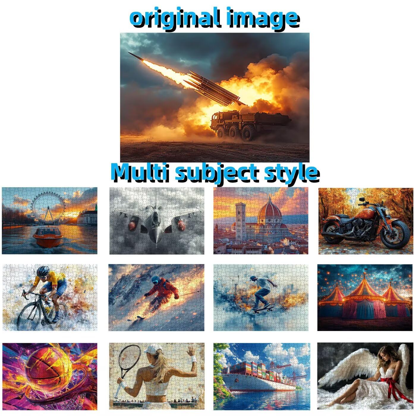 Puzzle 5000 sztuk rakiety, puzzle 5000 sztuk wojna dla dorosłych, drewniane puzzle dla dorosłych 160 x 105 cm, puzzle dla całej rodziny obrazy dekoracja salonu nowoczesny prezent dla kobiety mężczyzny