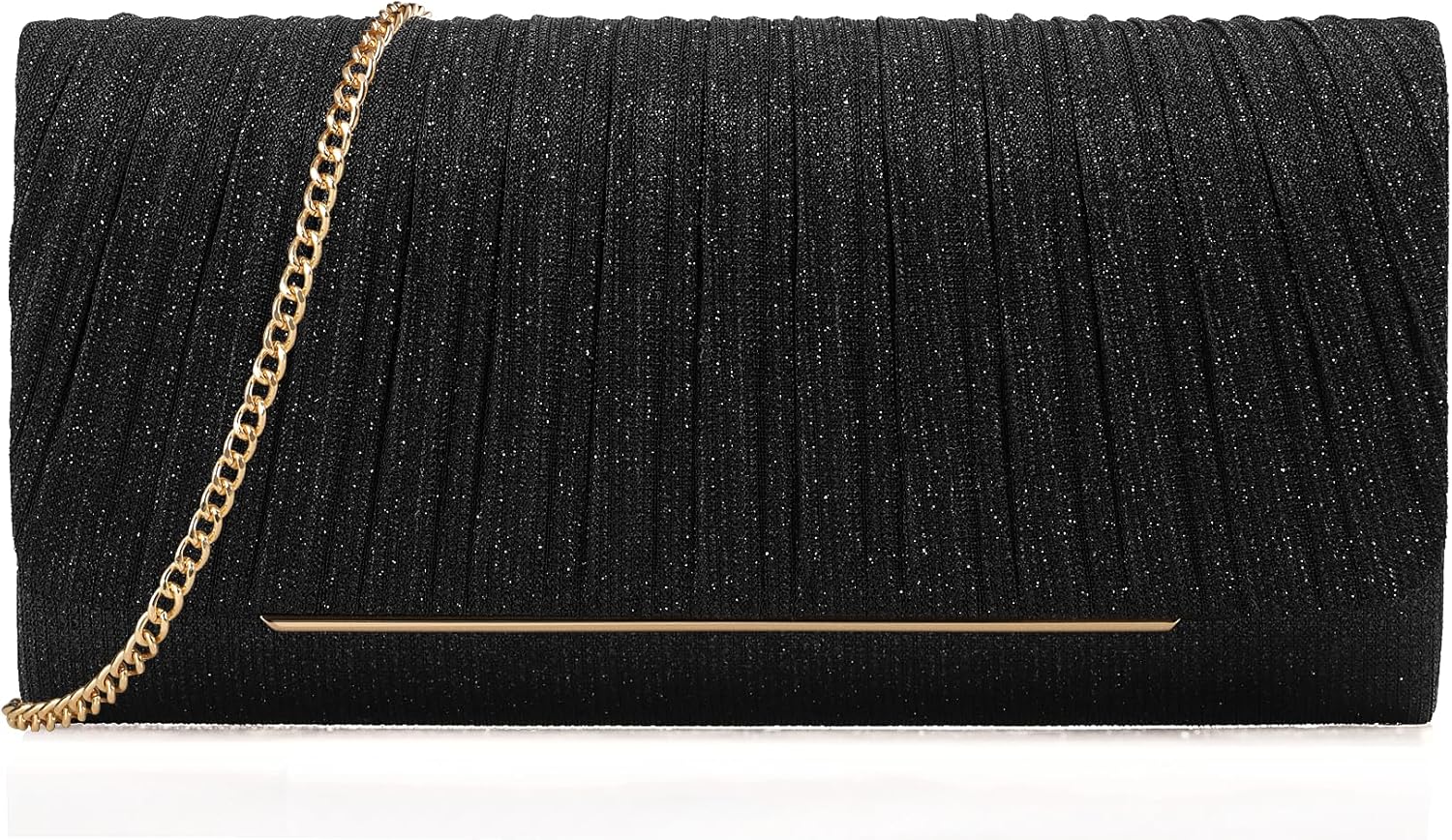 Women’s Sparkling Evening Clutch Purse-Glitter Handbag with Detachable Strap for Weddings, Prom, Cocktail Parties