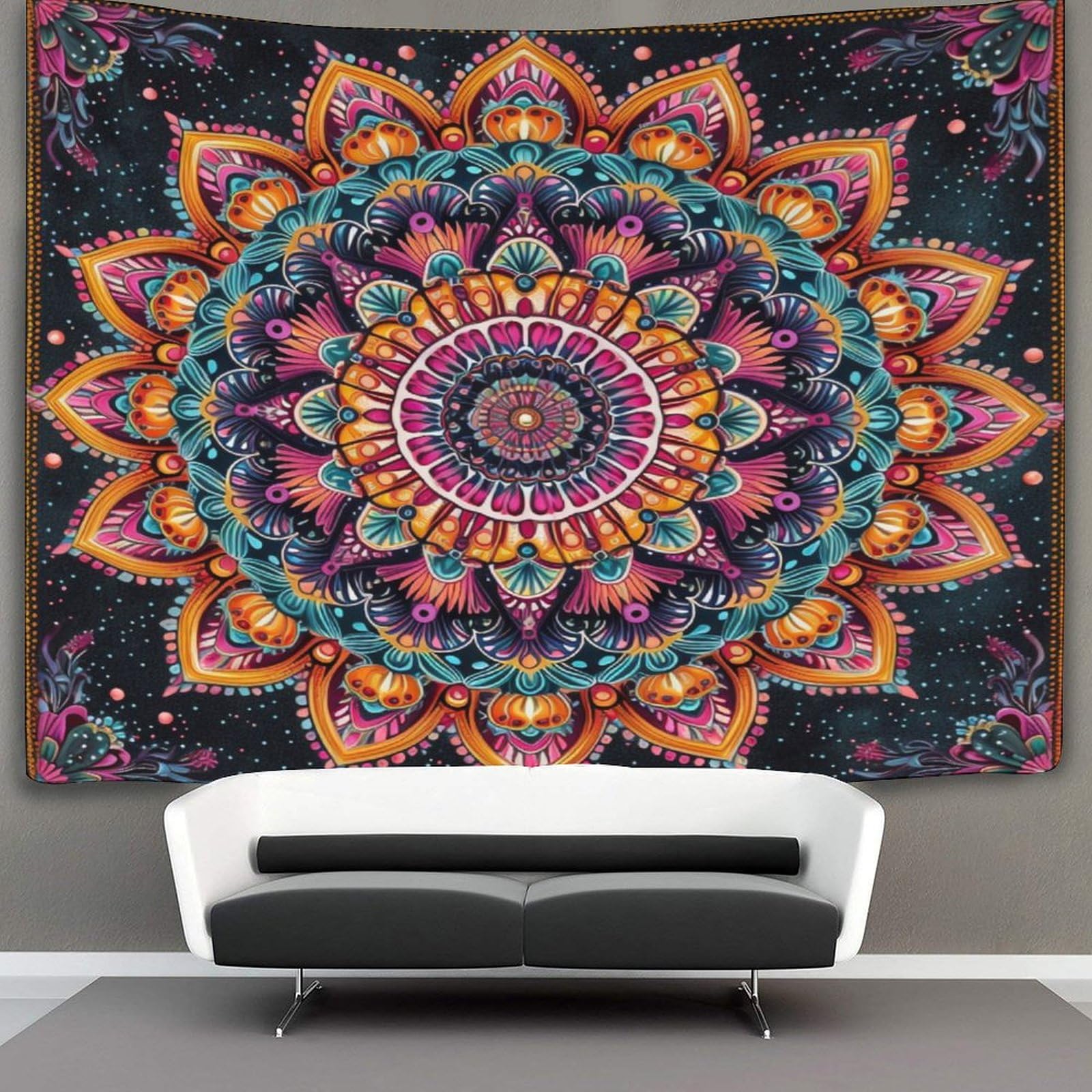 kaiyun 130cmx150cm Tapestry Mandala Tapestries Datura Flowers 3D Printing Wall Hanging Home Decorations