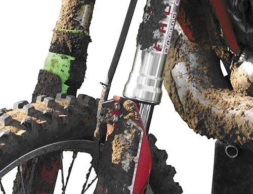 AMORTIGUADORES MEDIOS PARA HORQUILLA DE SUPERIOR E INFERIOR DE 6 IN, COLOR NEGRO, 2 SETS COMPLETOS POR CAJA