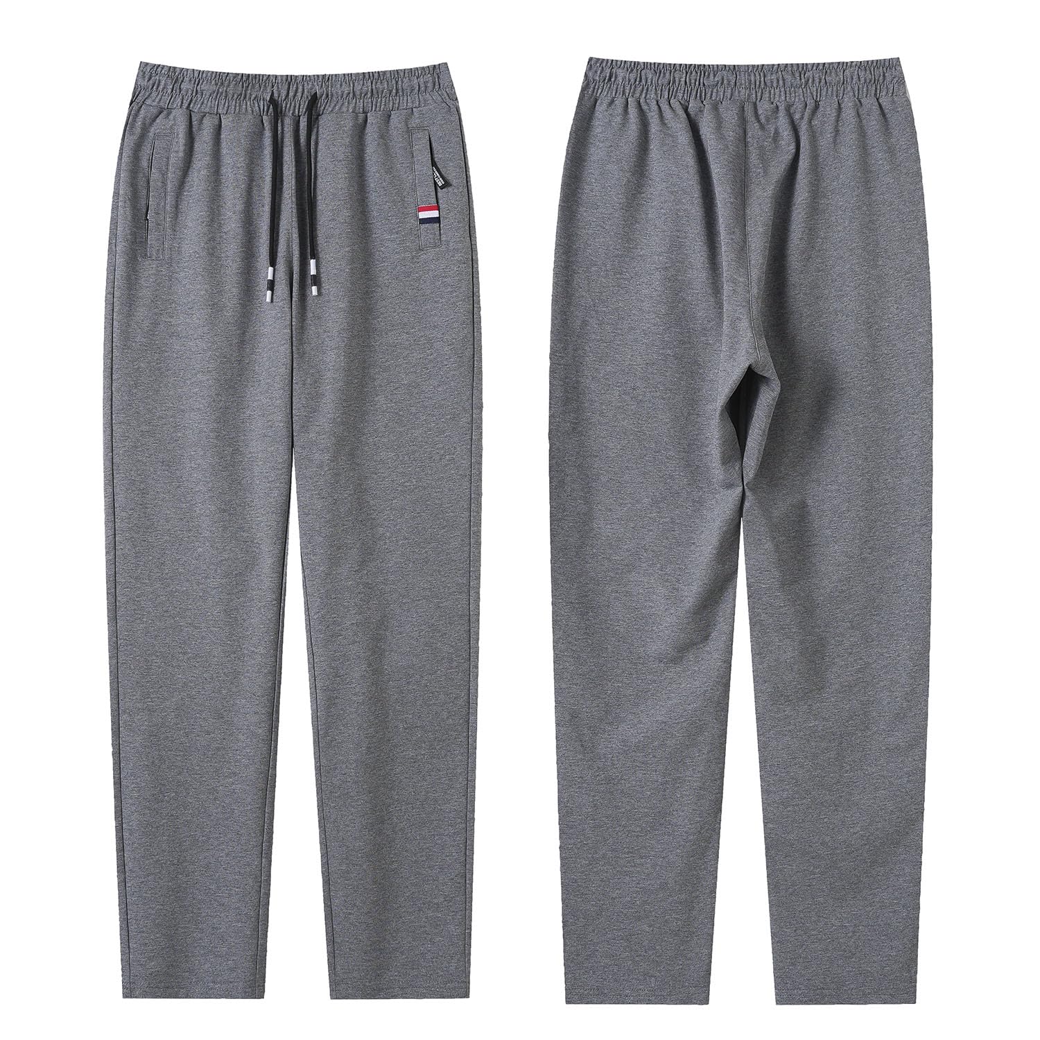 FGFD&OU Pantaloni da Jogging Donna Cotone Traspirante Pantaloni Sportivi Larghi Casual Pantalone Tuta Allenamento per Yoga Fitness Sport Jogger con Tasche con Cerniera