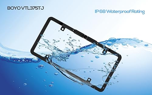 Miniatura 10 de BOYO VISION VTL375TJ - Cámara de respaldo de matrícula de marco completo ultradelgada con líneas de estacionamiento activas (negro)