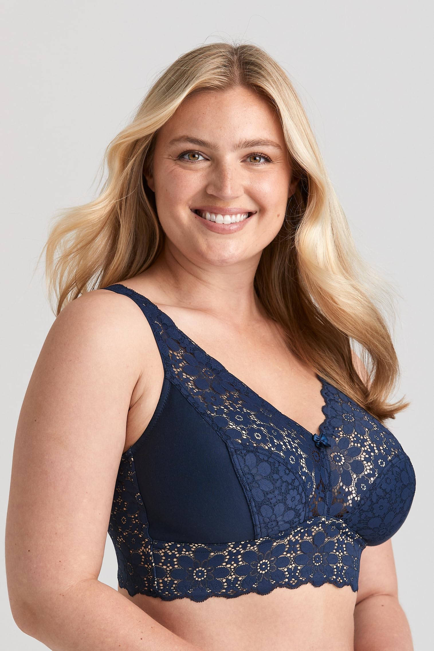 Miss Mary of Sweden Lace Dreams Sujetador sin Aros Ajustable con Encaje Reciclado y Ajuste cómodo