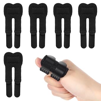 5 PCS Trigger Thumb Splints, Finger Brace for Support Fingers, Knuckle Straightening Immobilizer for Women Men Thumb Index Middle Ring Pinky Fingers Sprains Injuries Discomfort