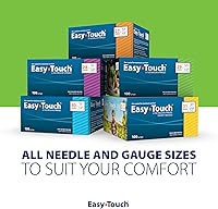 Vista 7 de Easy Touch Jeringa de insulina U-100 con aguja, 29G 1cc 1/2 pulgada (0.500 in), caja de 100