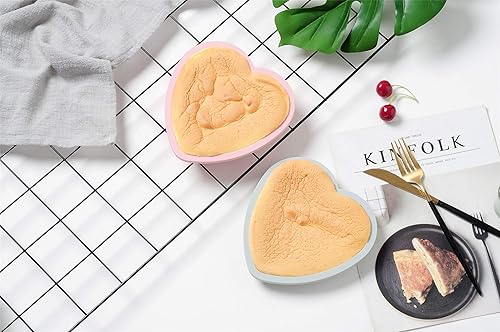 Miniatura 4 de Moldes de silicona para pastel de arcoíris de 8 pulgadas, paquete de 4, aptos para que los nuevos panaderos hagan un pastel perfecto sin habilidades