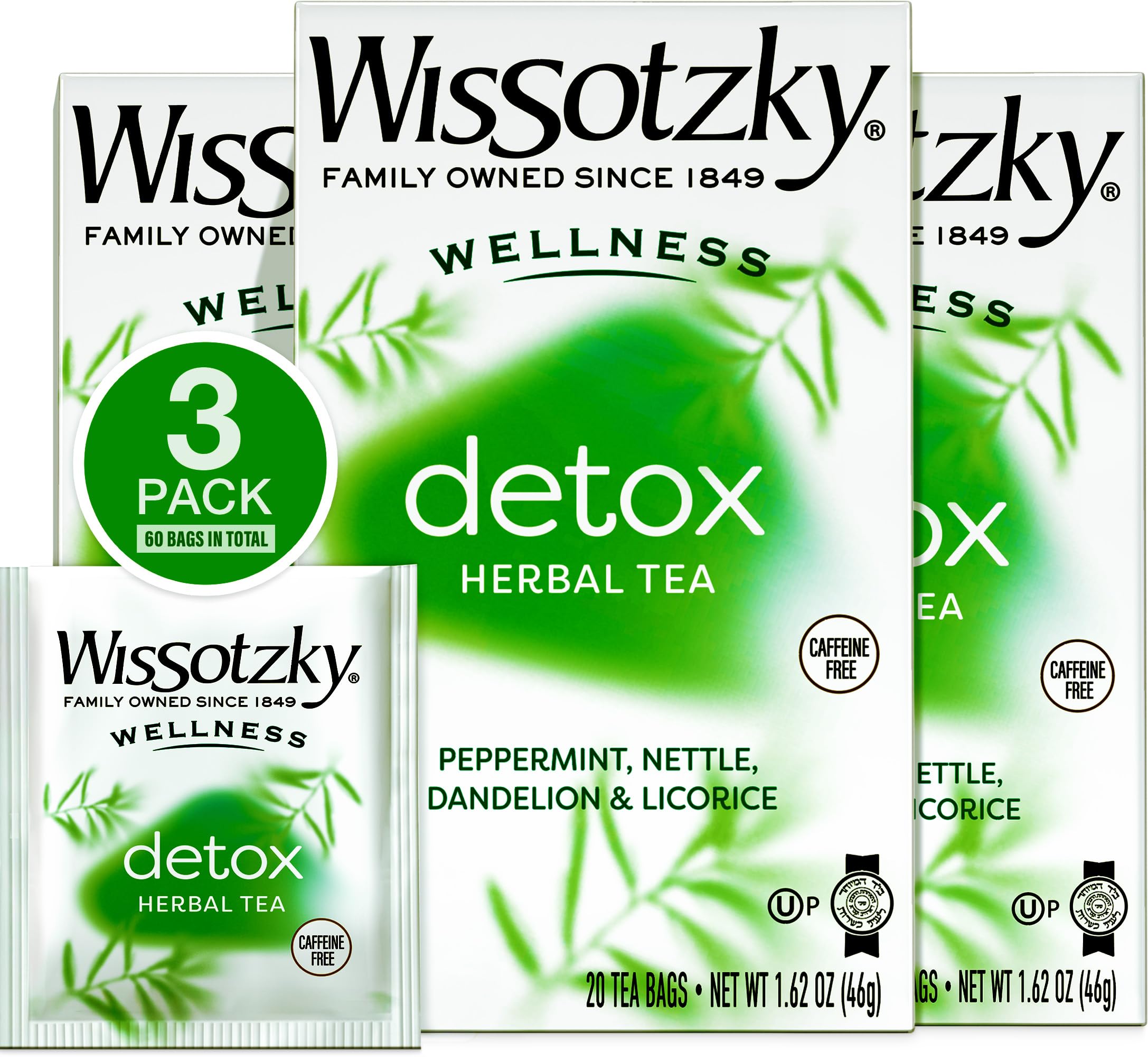 ４boxes detoxDETSsss Amazon.com : Wissotzky Wellness Detox Herbal Tea, (3 Pack - 60 Tea