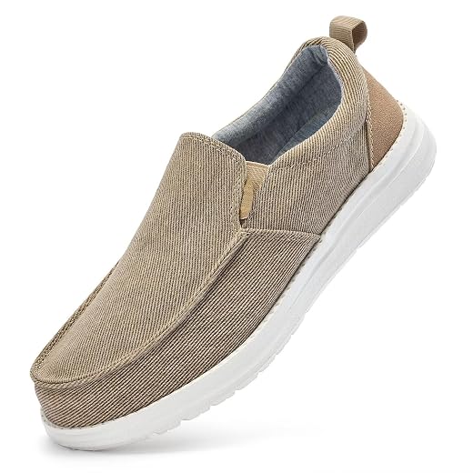 Mocassins masculinos sem usar as mãos livres, mocassins, mocassins, casuais, de lona, sapatos de barco, leves, antiderrapantes para caminhada, tênis macio