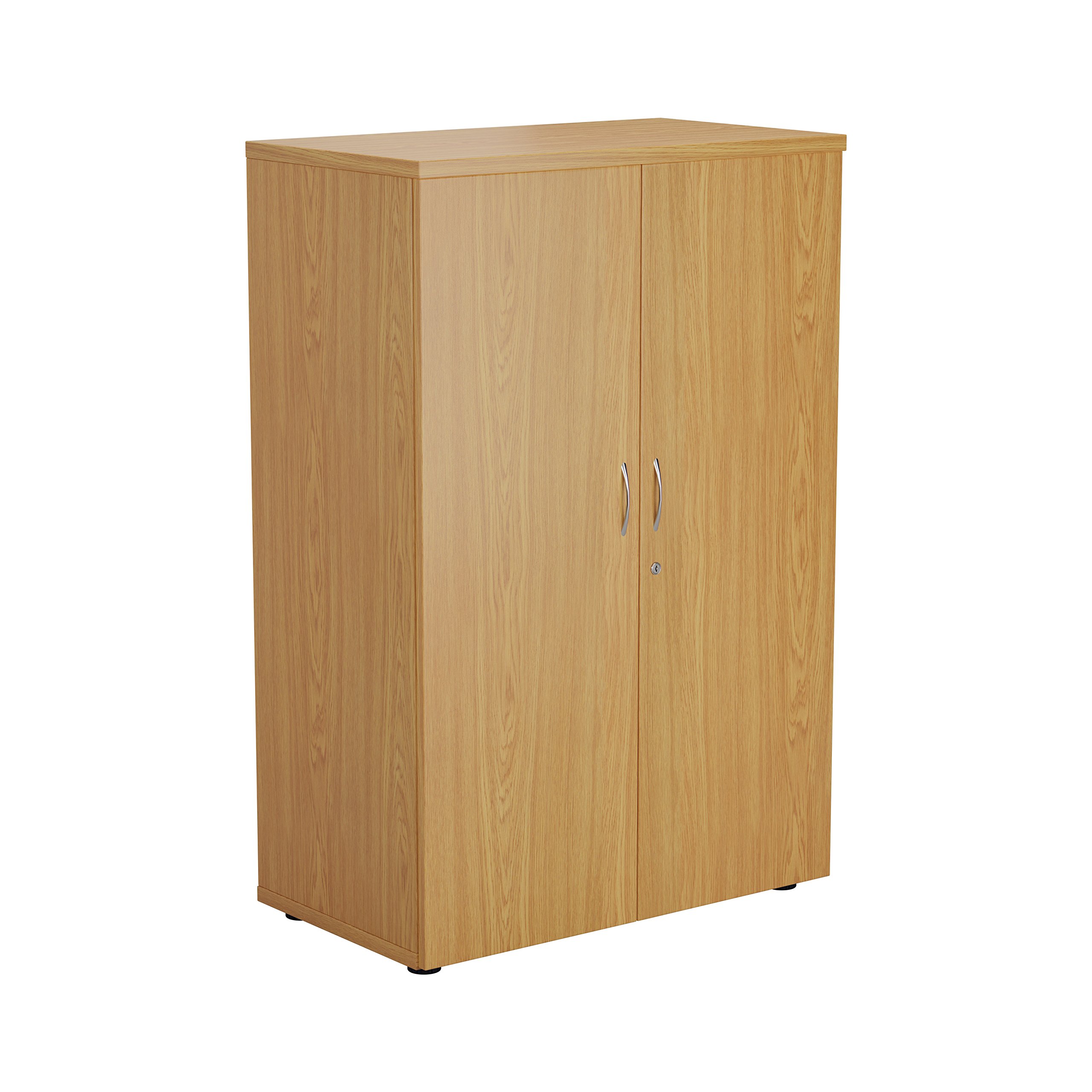 Office Hippo Cupboard With 3 Shelves, Lockable, Oak, 80 x 45 x 120 cm, OHF0008OK