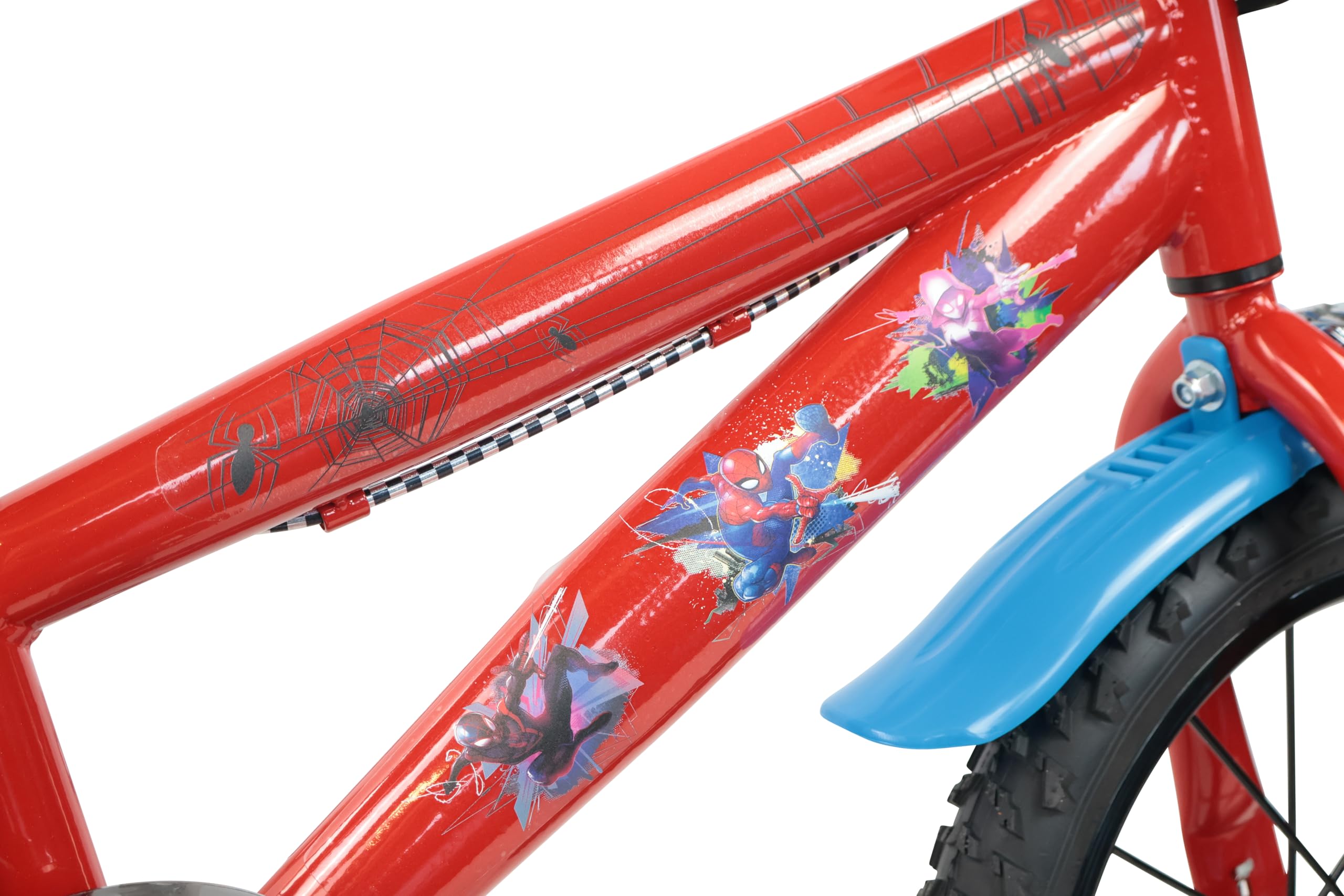 Denver Bike Bicicletta Bambino 14 Pollici Spiderman 3-5 Anni Rotelle Removibili Freni Caliper Telaio Acciaio