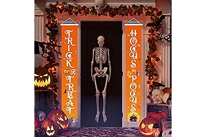 Halloween Decorations Outdoor, Trick or Treat Hocus Pocus Halloween Door Banner, Porch...