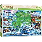 MasterPieces - 1000 Piece Jigsaw Puzzle, Alaska National Park, Fun for Adults, Family, Kids 19.25x26.75