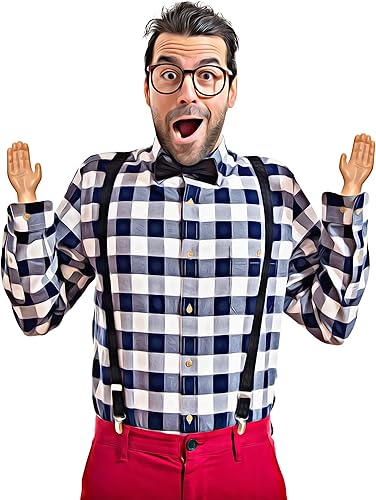 DR DINGUS Tiny Hands 1 Pair - Original Mini Little Hand Stick Puppet - Make Anyone Laugh - TikTok Videos - Family Fun