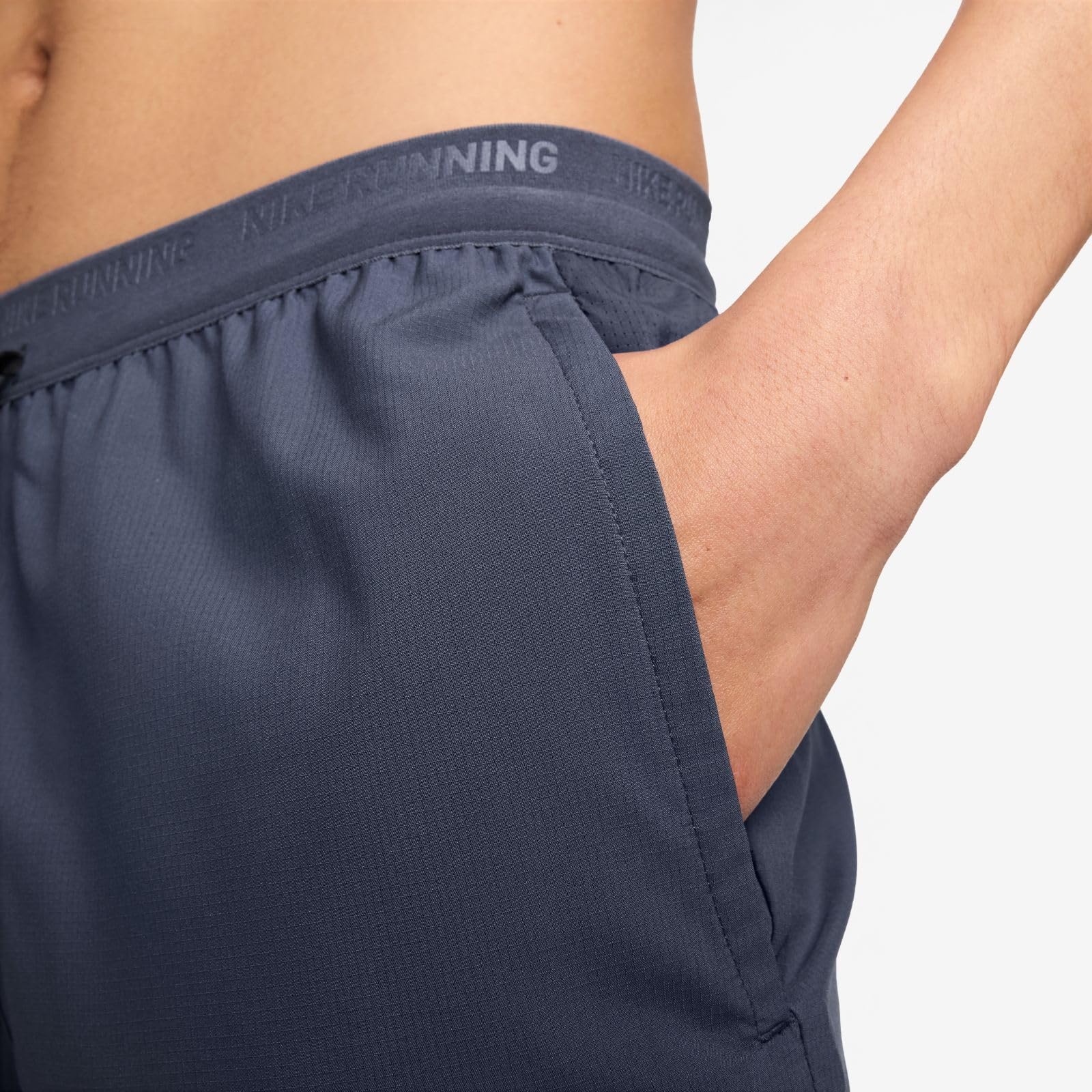 NIKE Stride Pantalón Corto De Running Dri-Fit De 13 Cm con Malla Interior - Hombre, Thunder Blue/Black/Reflective Silv, DM4755-437, 2XL