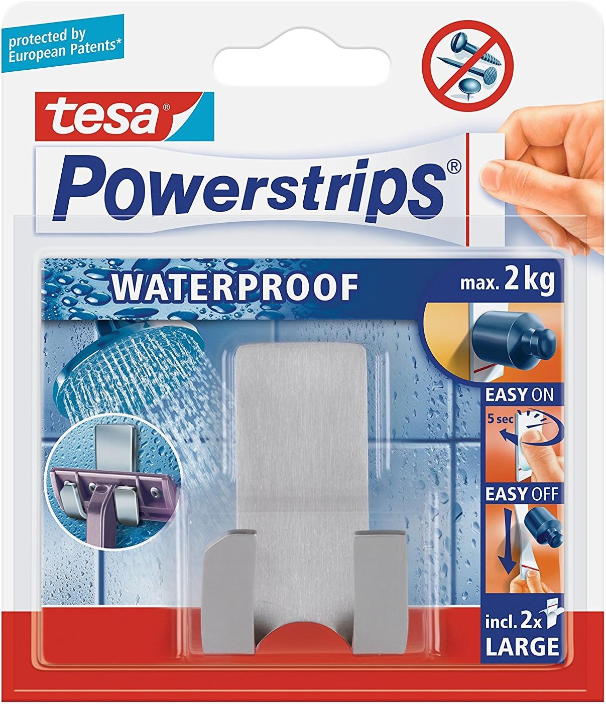 Tesa 59709 02 Nursery Furniture Set: PS Waterproof RH Zoom Matte Silver Pack of 5