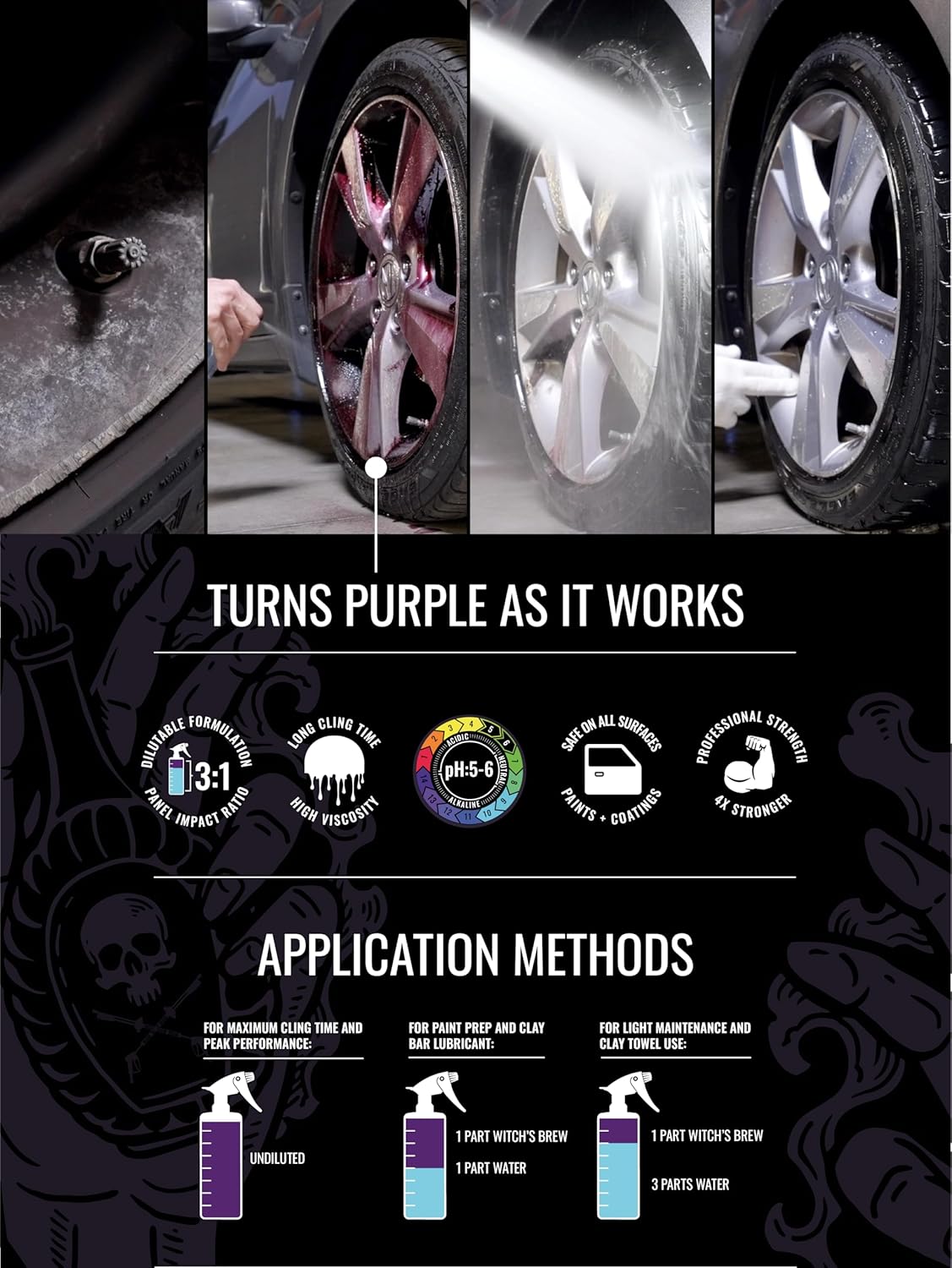 Chem-X Witch's Brew: Vehicle Iron and Rust Remover, 4X Strength (32 oz)