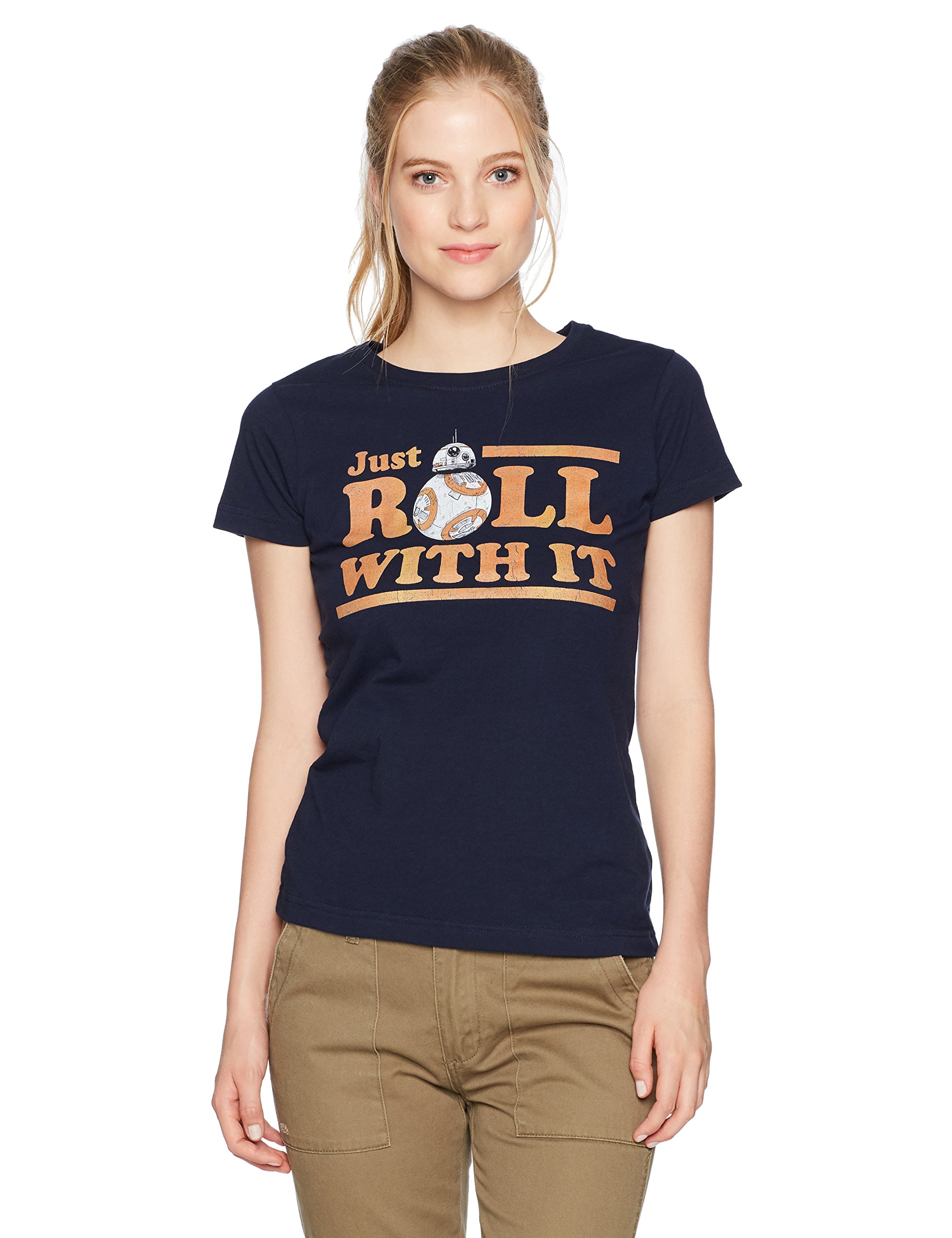 Junior's Star Wars The Last Jedi BB-8 Just Roll T-Shirt
