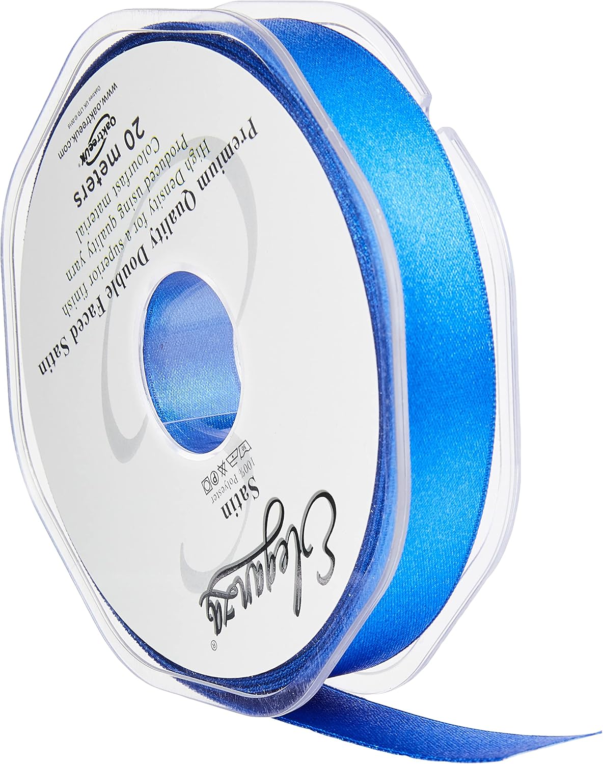 ELEGANZA Double Faced Satin 15mm x 20m Royal Blue No.18, 15 mm x 20 m - Image 4