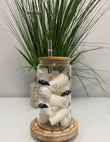 Miniatura 2 de HK Hello Kawaii Kitty Clear Glass Cup  Iced Coffee Cups  Clear Glass Cup  Kawaii Kitty Lovers Cup  Tumbler Beer Can 16oz Glass Cup