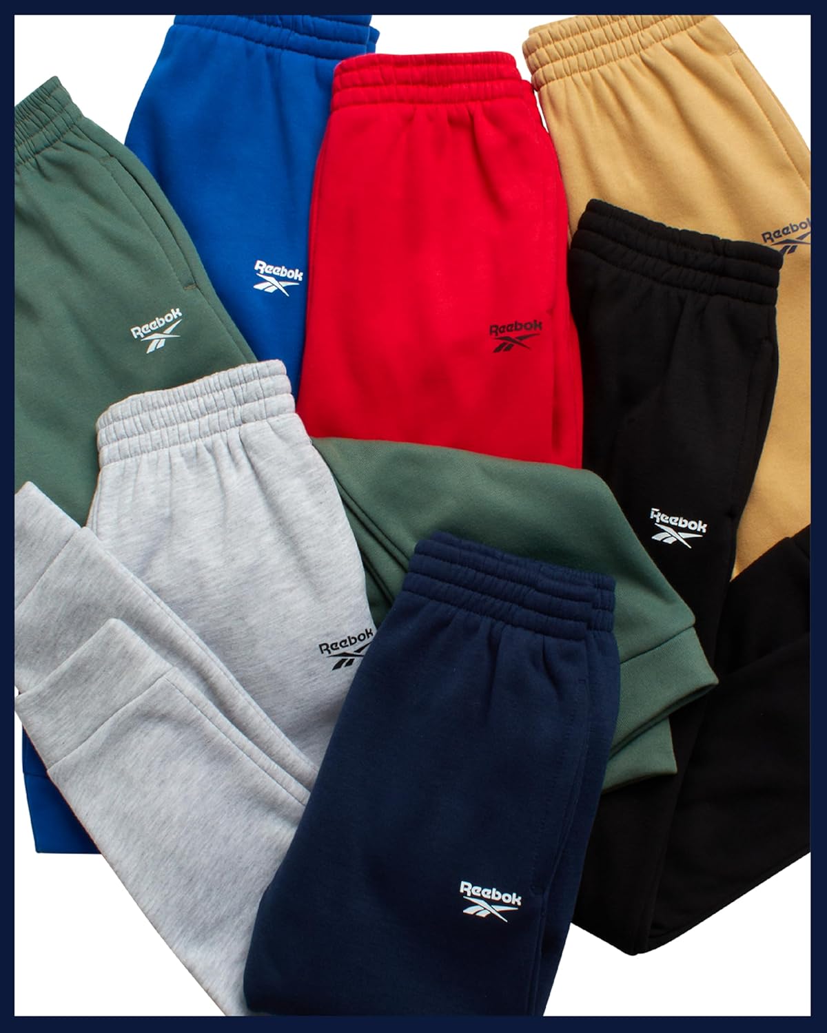 Reebok Boys Sweatpants - 4 Pack Soft Performance Fleece Boys Joggers Athletic Pants with Pockets for Gym Running and Workout - Image 6