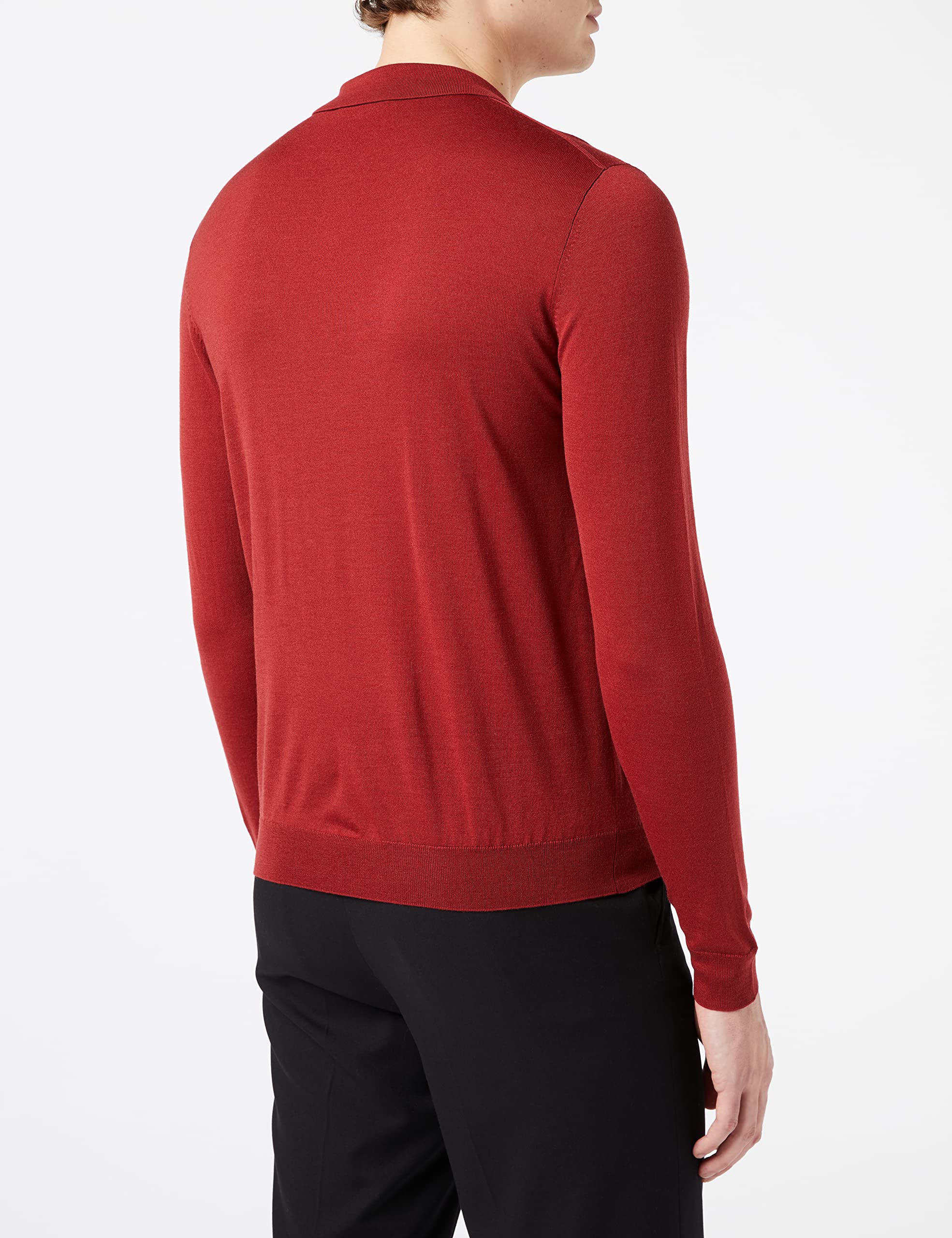 FALKE Herren Polo Button, Henna, M, 60004