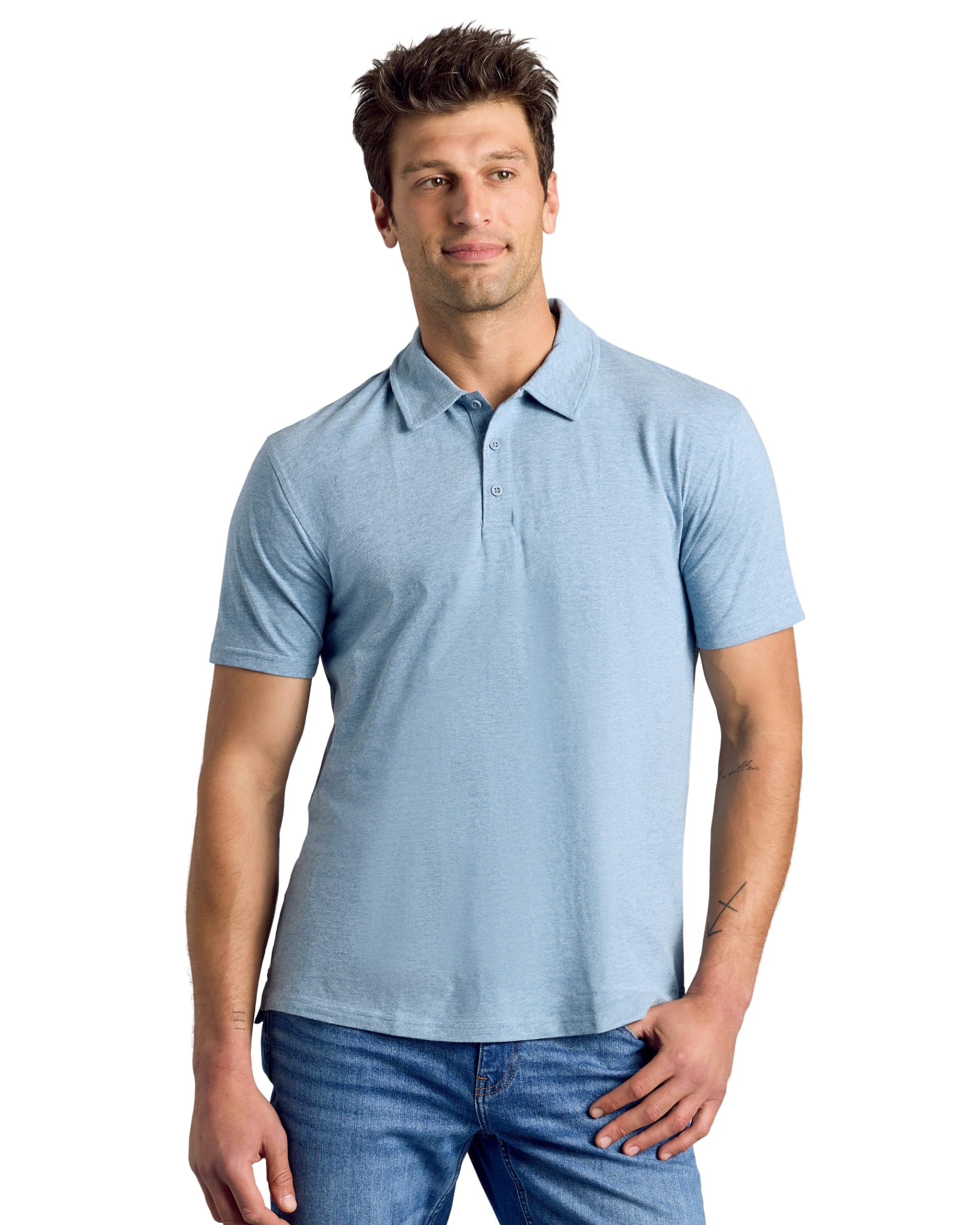 True Classic Novelty Polo Shirts for Men – Mens Polo Shirts Short Sleeve Cotton, Dry Fit Golf Shirt for Men